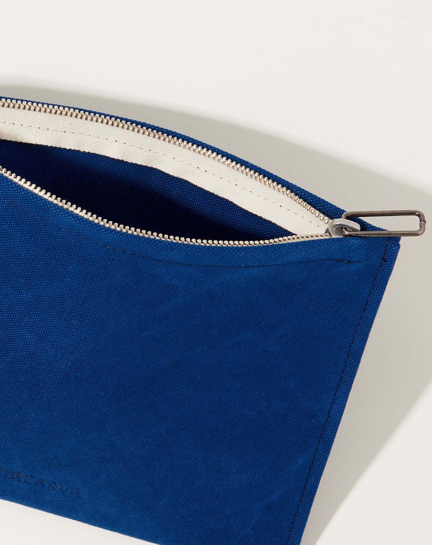 Amiacalva Washed Canvas Pouch in Blue