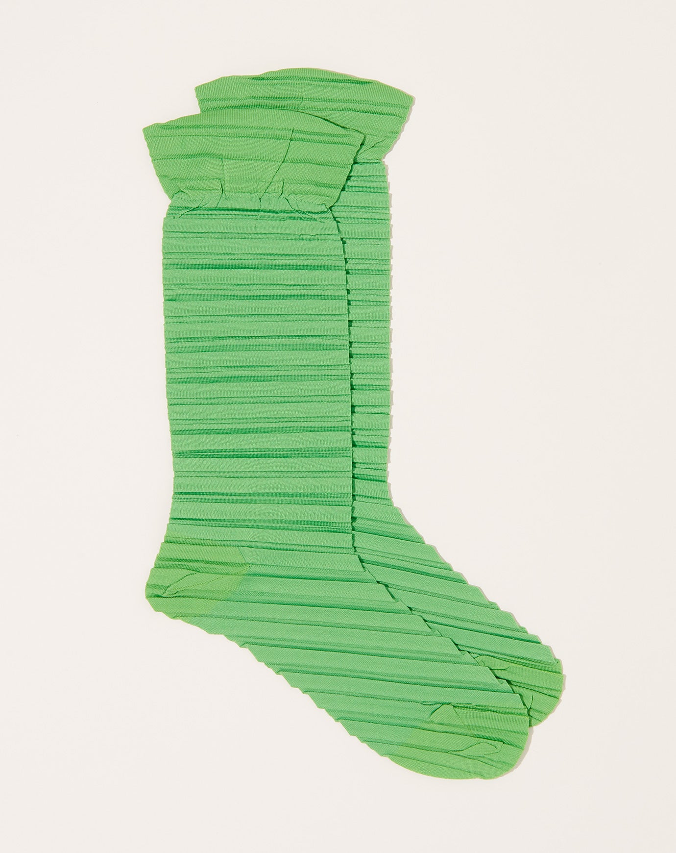 Babaco Crushed Socks in Lime Green