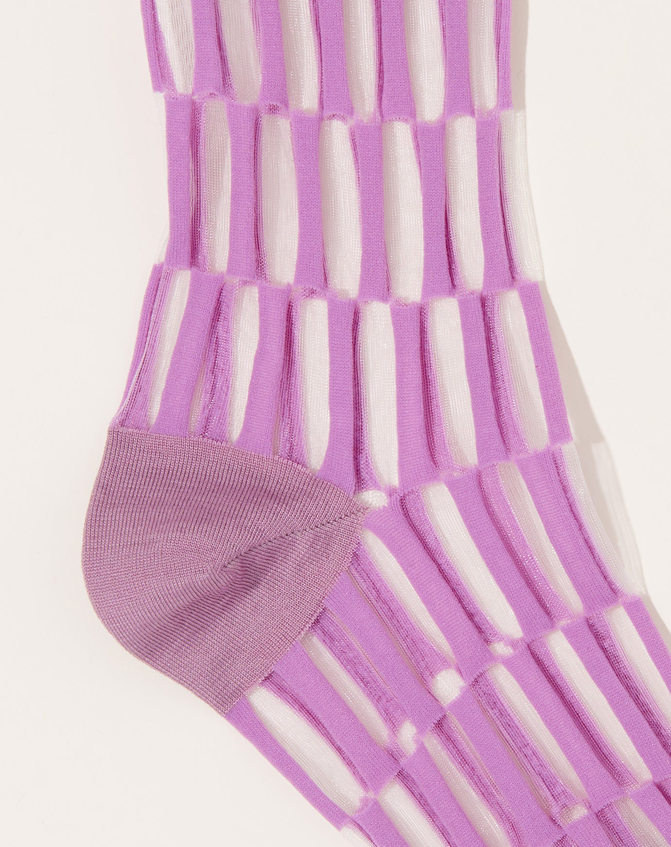 Babaco Transparent Stripe Socks in Lavender