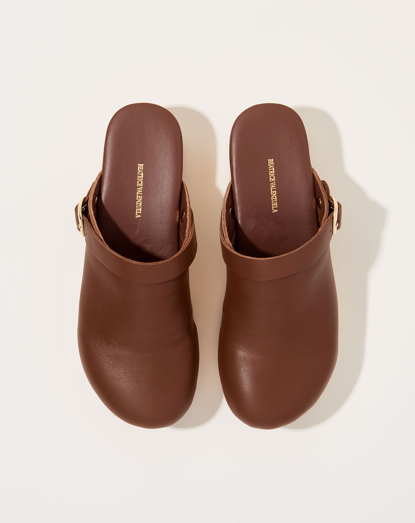 Beatrice Valenzuela Wooden Clog in Cacao