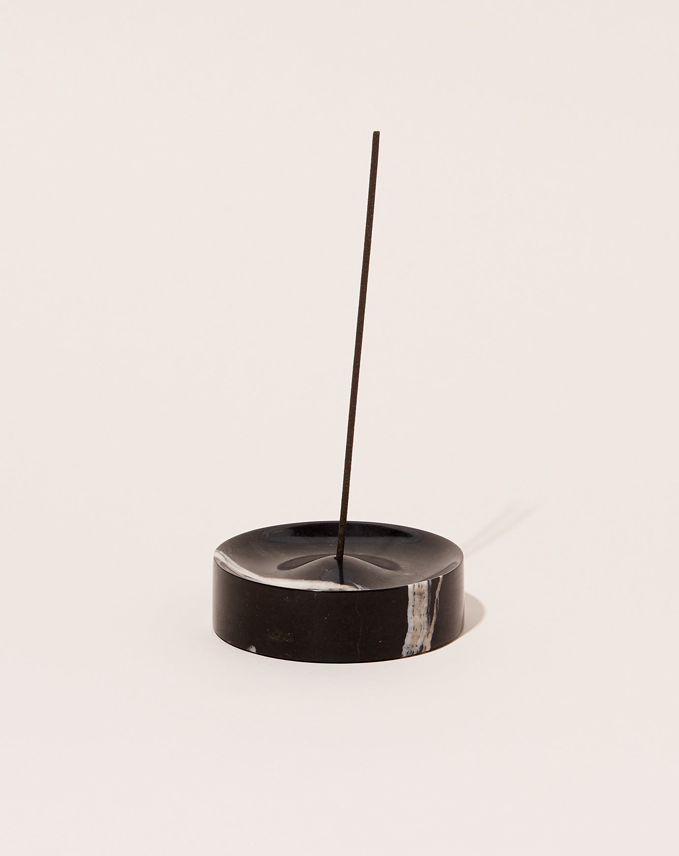 Binu Binu Black Marquina Marble Incense Holder