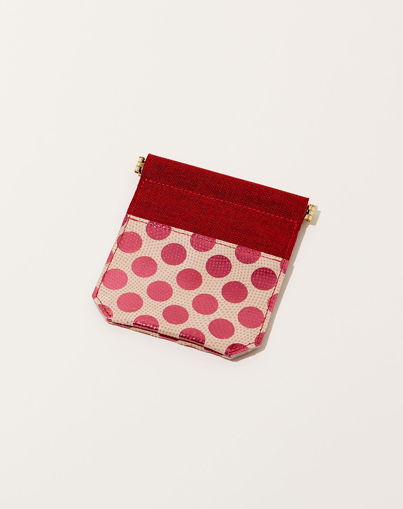 Carmine Ecology Leather Mini Pouch in Pink