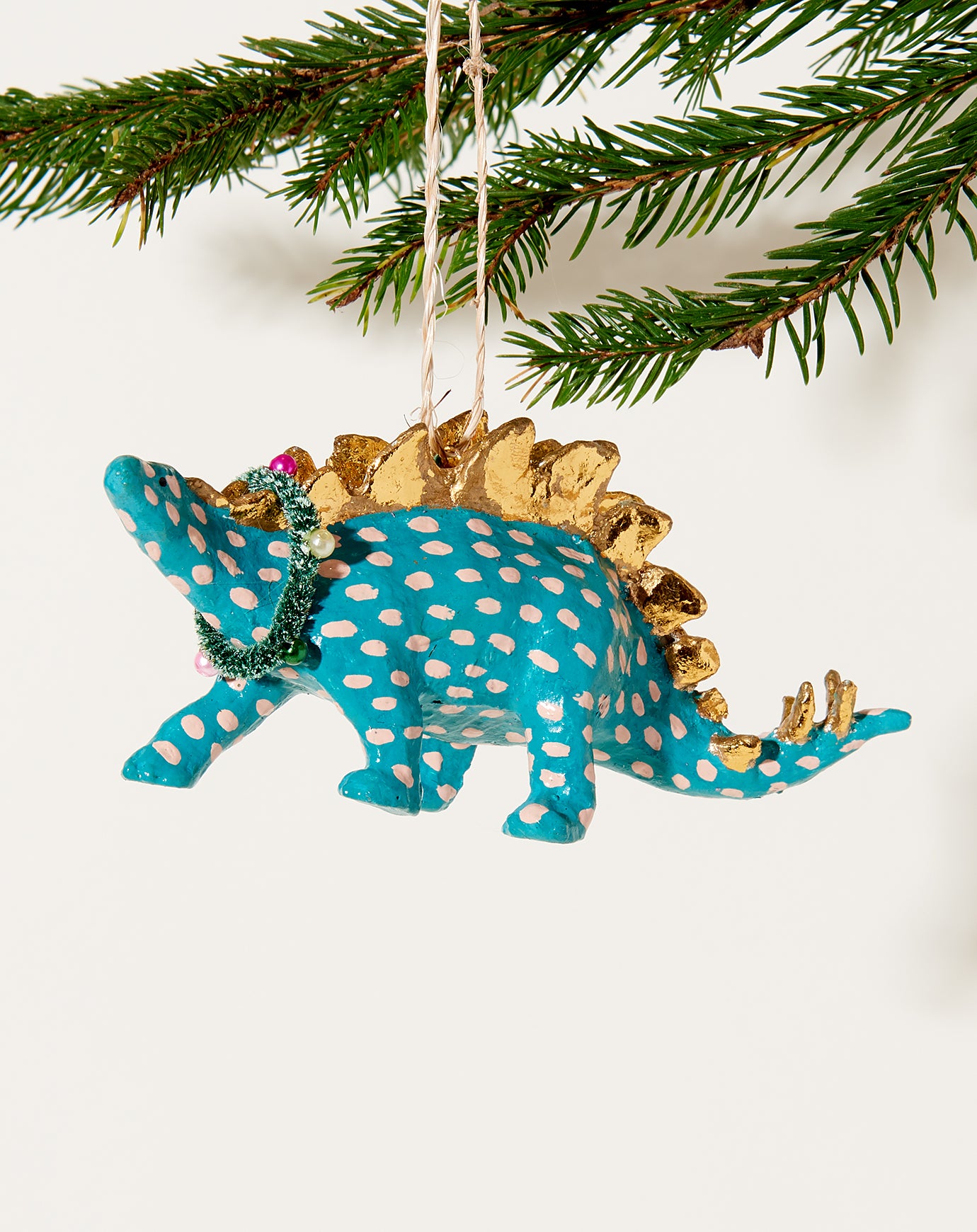 Cody Foster Merry Stegasaurus Ornament in Teal