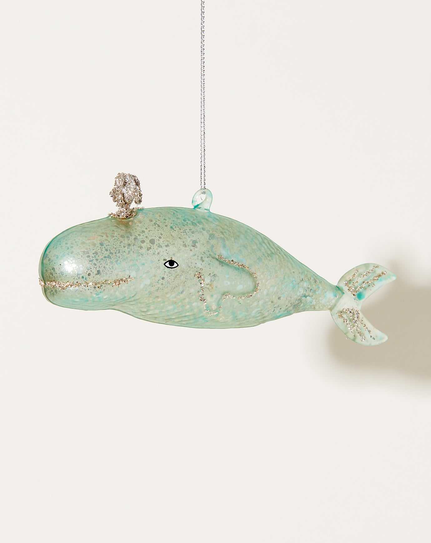 Cody Foster Victorian Whale Ornament in Light Blue