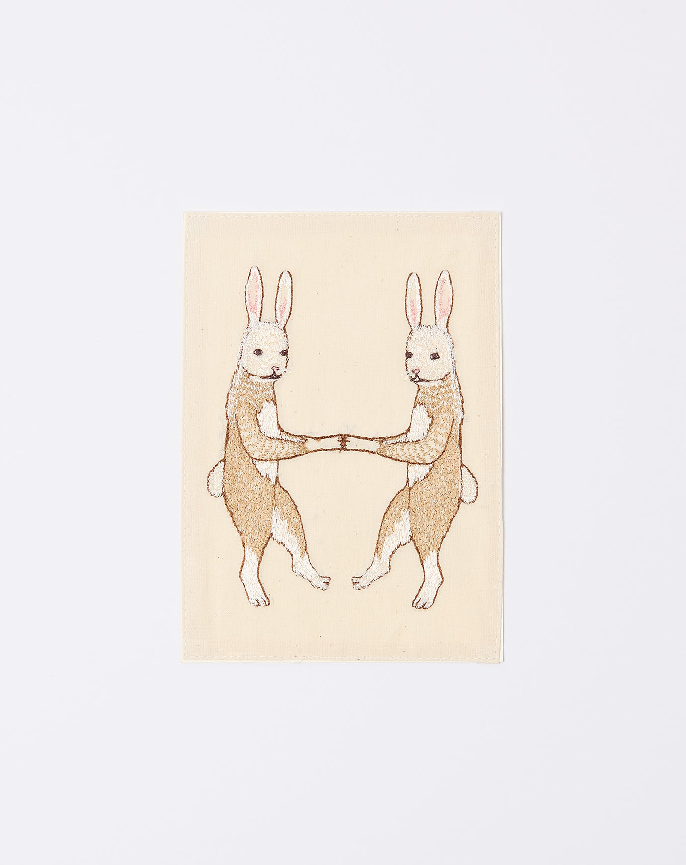 Coral & Tusk Embroidered Bunny Love Card
