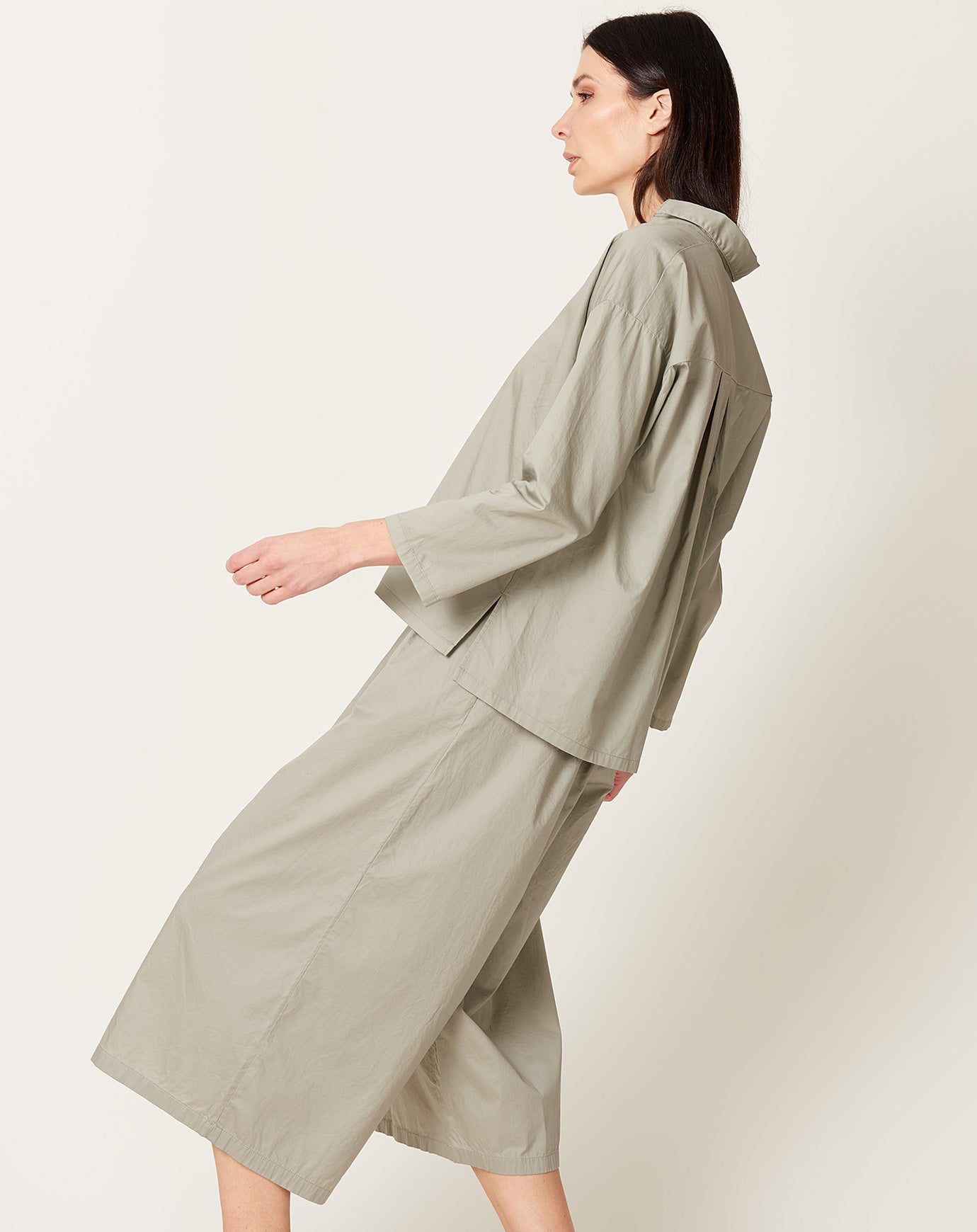 Evam Eva Skipper Shirt in Green Haze