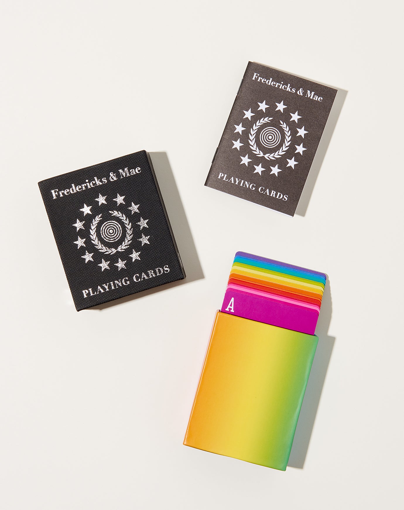 Fredericks and Mae Rainbow Playing Cards