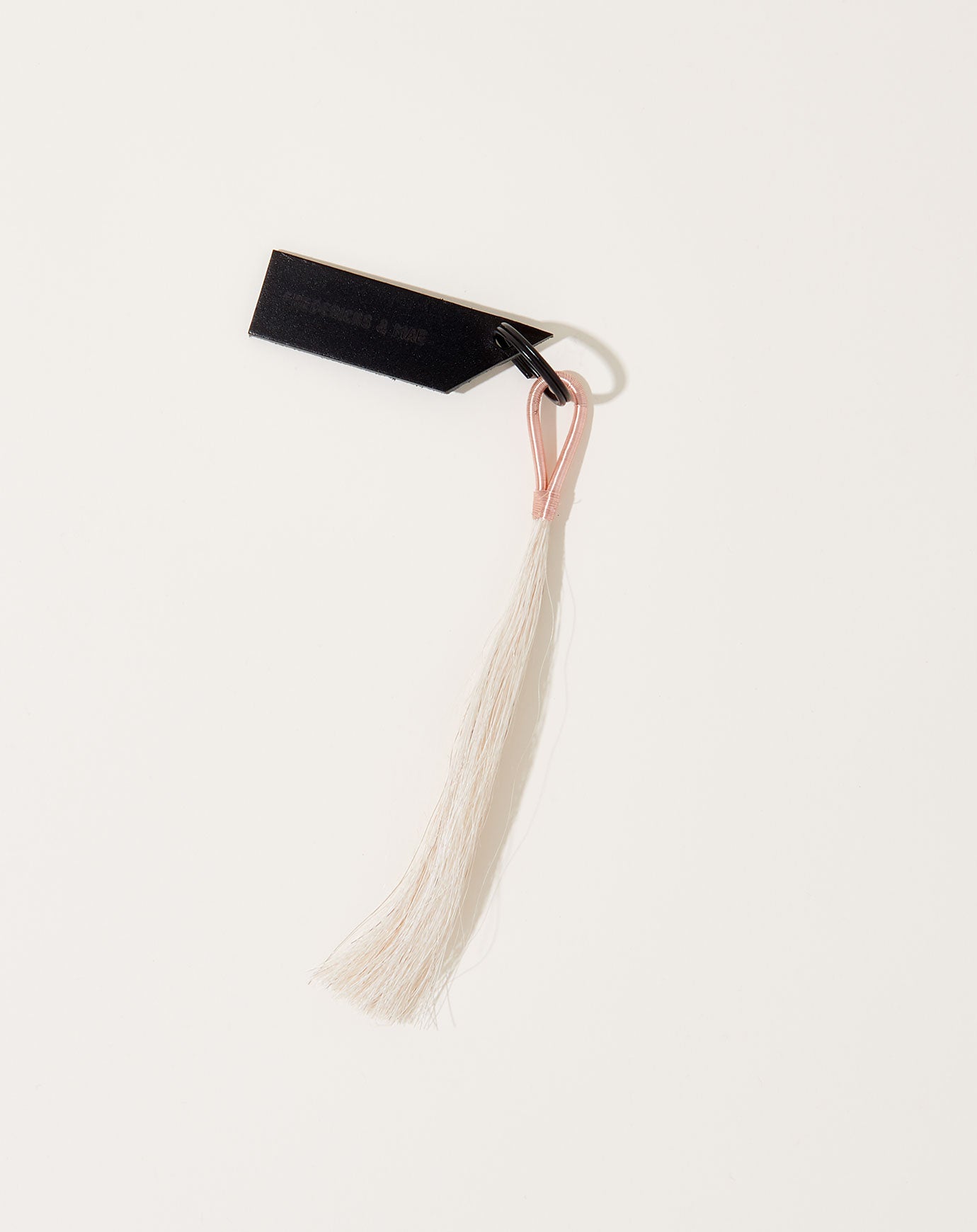 Fredericks & Mae Wire Tassel Keychain in Rose Gold