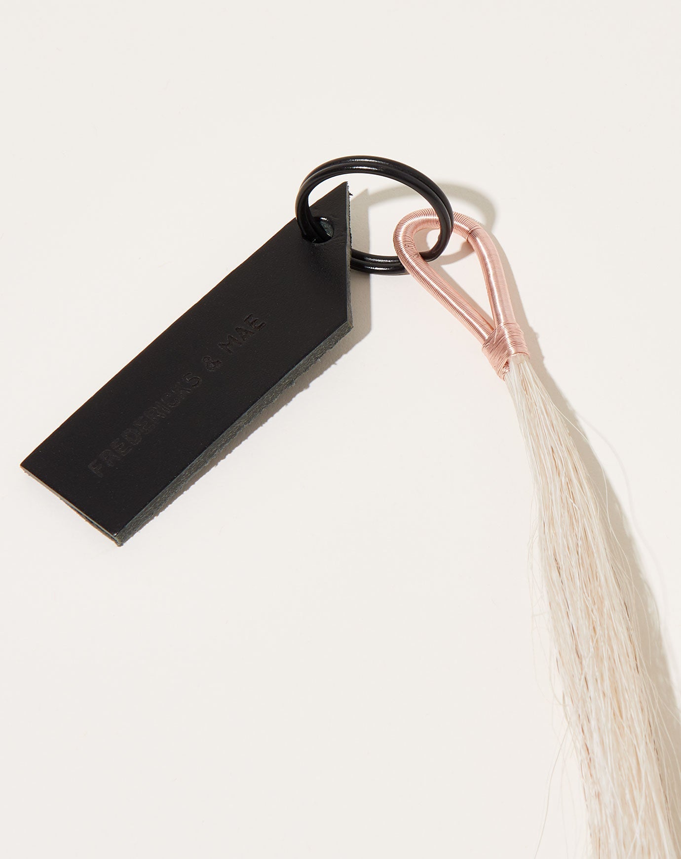 Fredericks & Mae Wire Tassel Keychain in Rose Gold