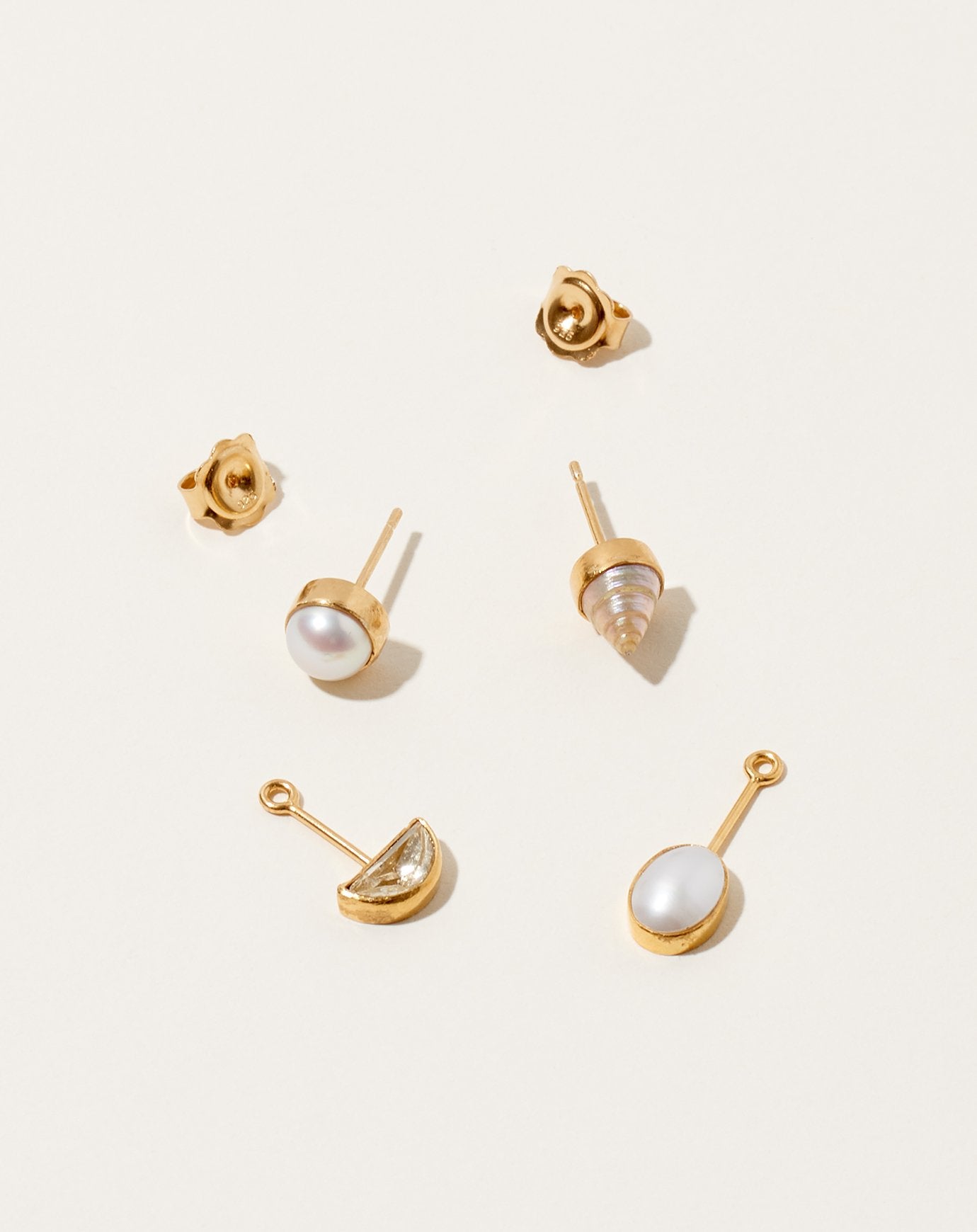 Grainne Morton Detachable Drop Earrings I Pearl Shell