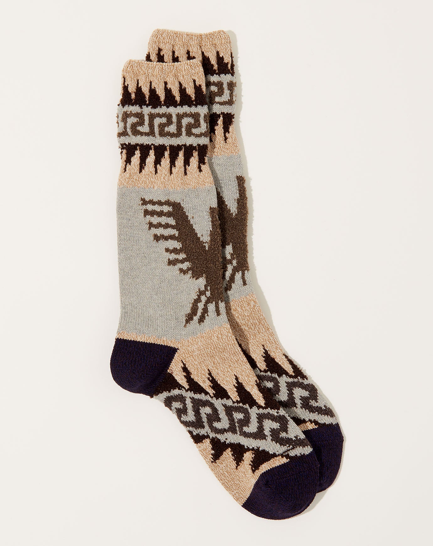 Kapital 96 Yarns Cowichan Socks in Beige