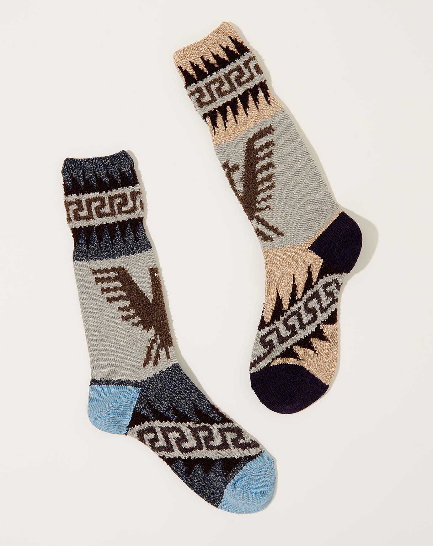 Kapital 96 Yarns Cowichan Socks in Beige