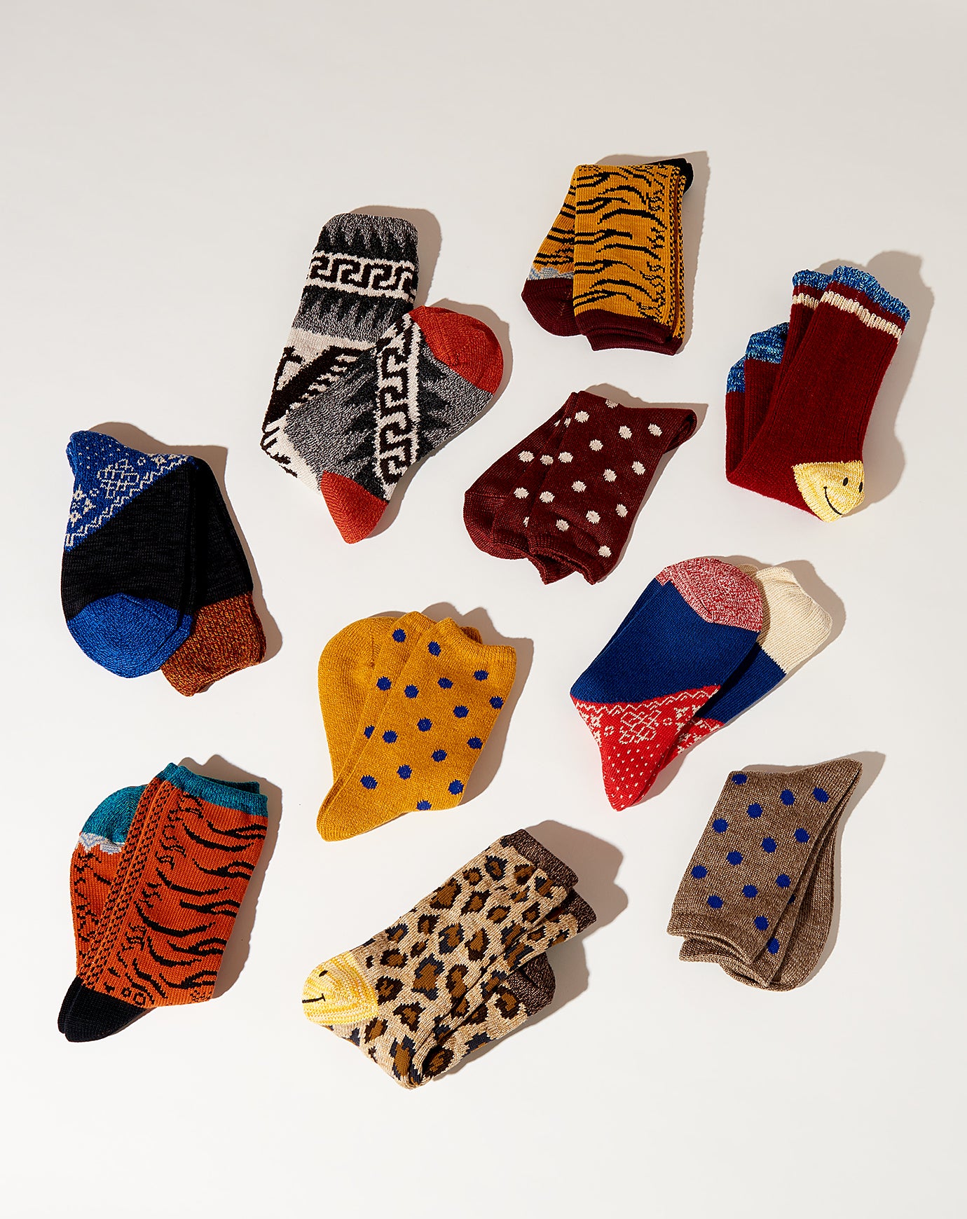 Kapital 84 Yarns Nepal Tiger Socks in Yellow