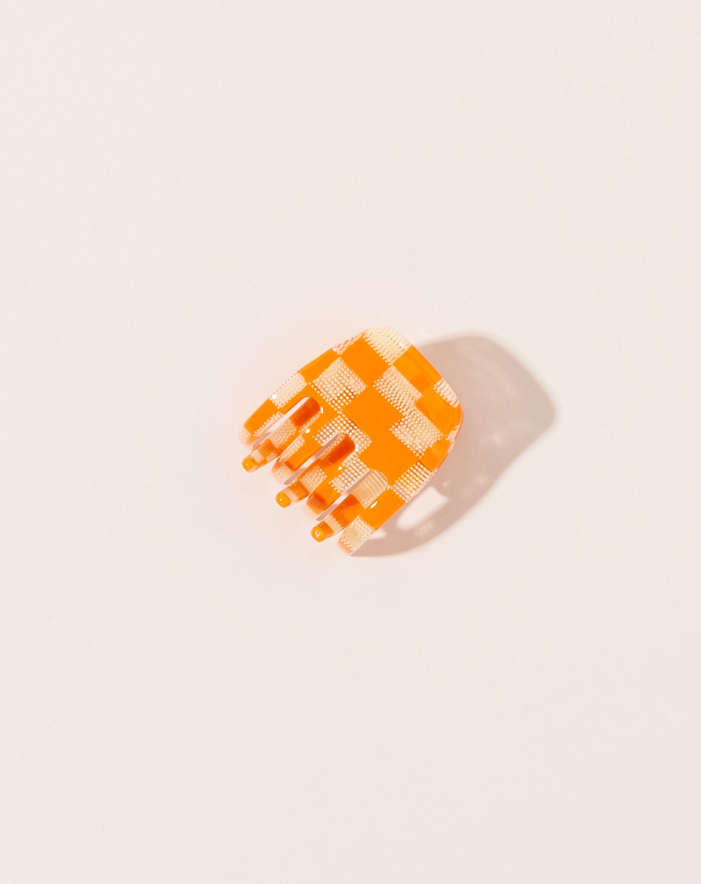 Machete Mini Claw in Orange Checker