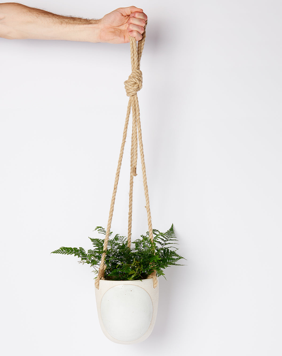 meiwo hanging planter Hanging Planter in Full Moon White