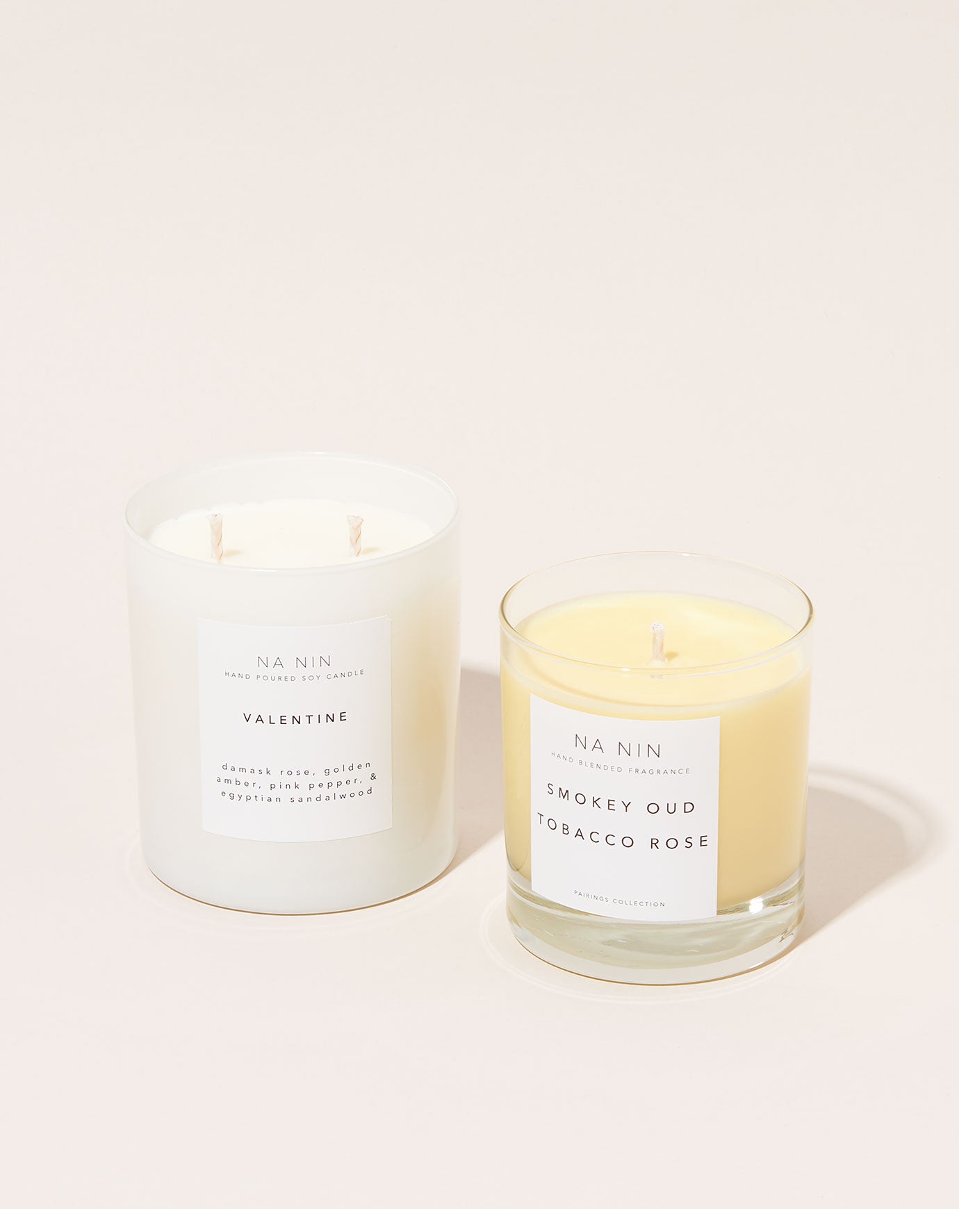 Na Nin Pairings Collection Candle in Smokey Oud / Tobacco Rose