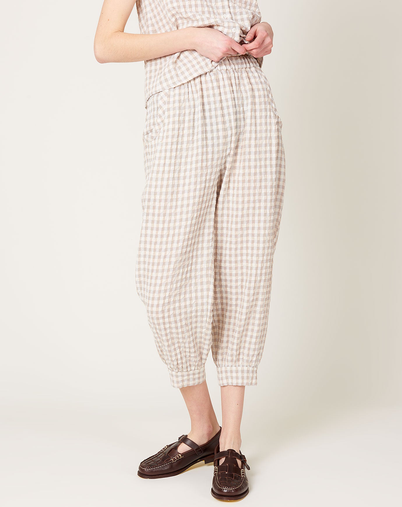 No. 6 Ziggy Pant in Summer Check