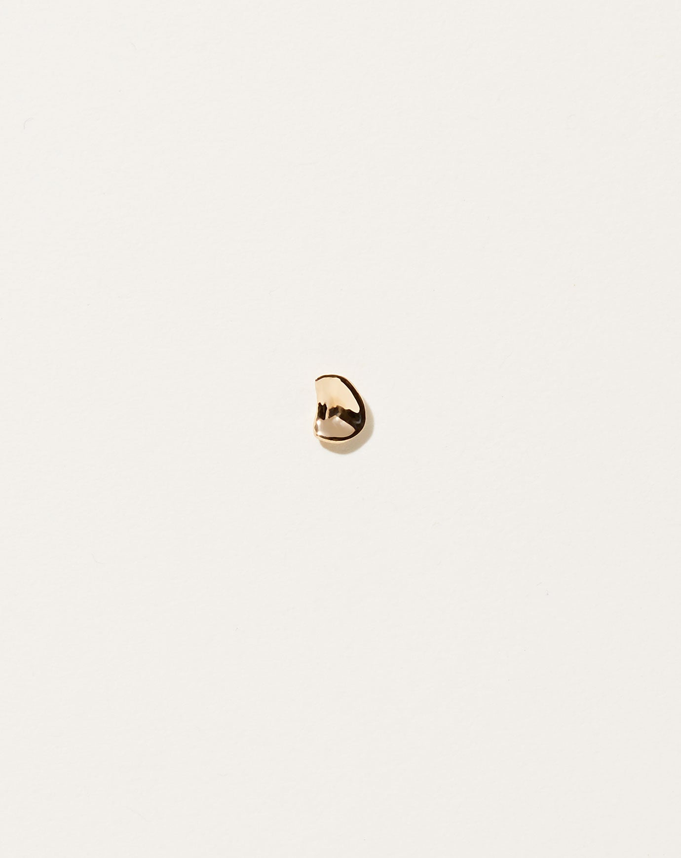 Quarry Concave Earring in Gold
