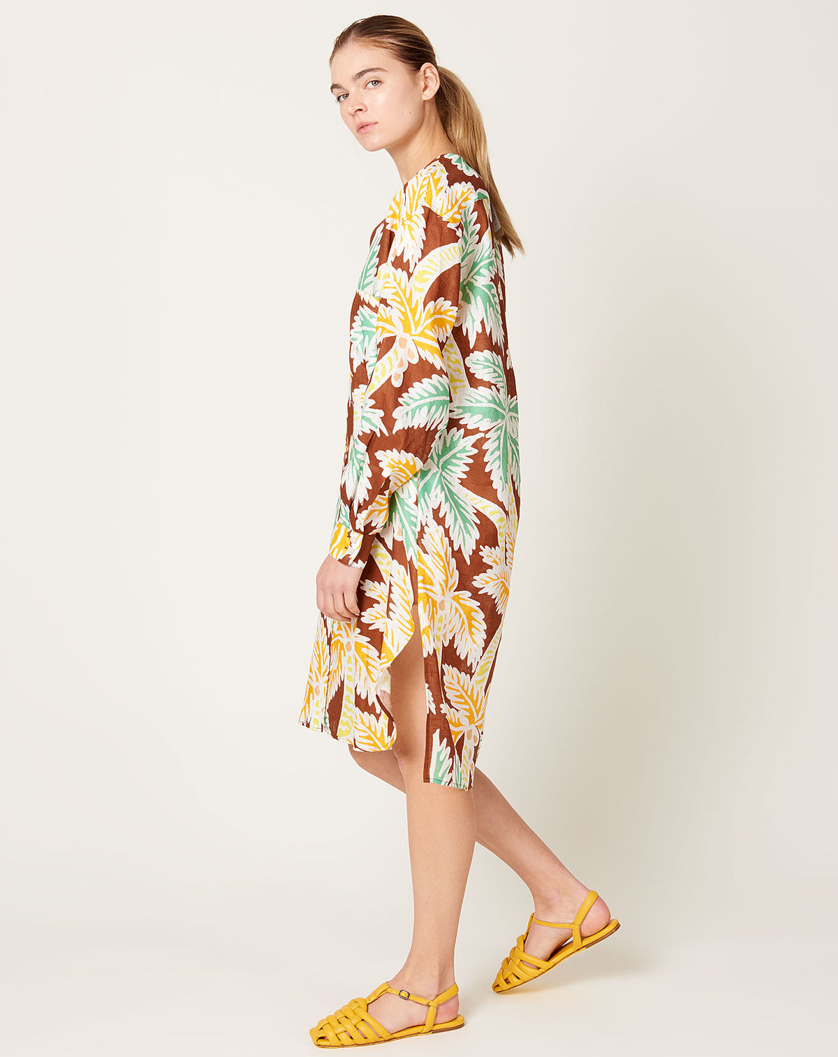 rachel comey linen dress Gita Dress in Brown Fenix Linen | Rachel Comey