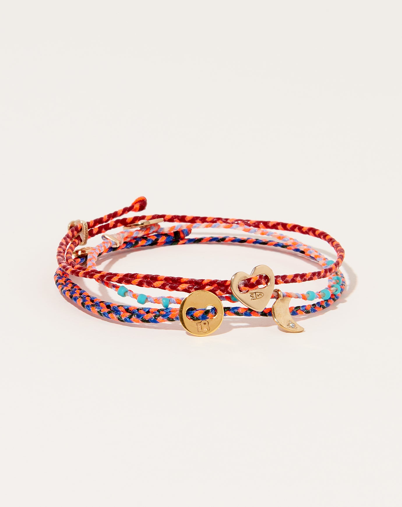 Scosha Signature Slider Bracelet in Neon Pink Royal Blue