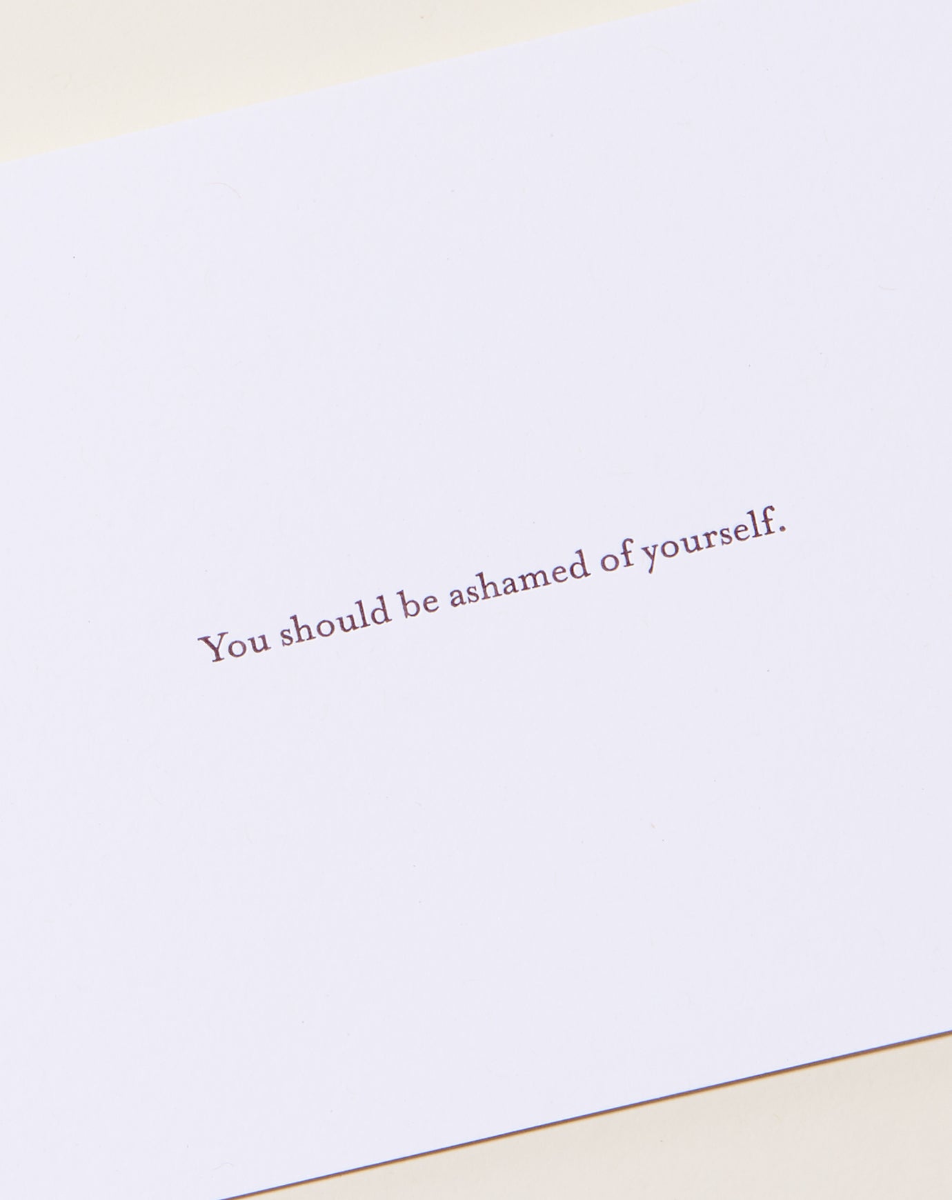 Set Editions You Should Be Ashamed Of Yourself Card