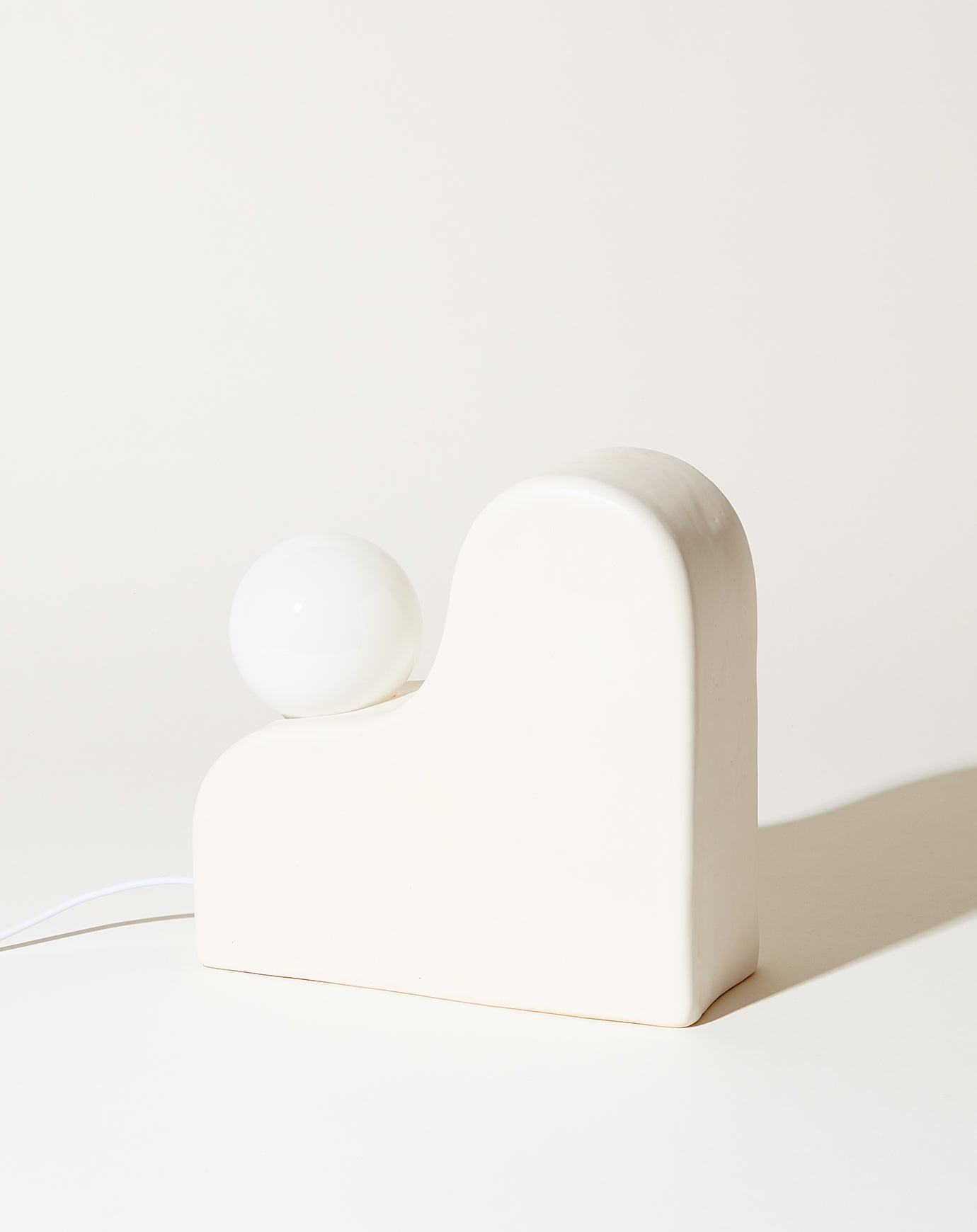 SIN Boulder Table Lamp in White