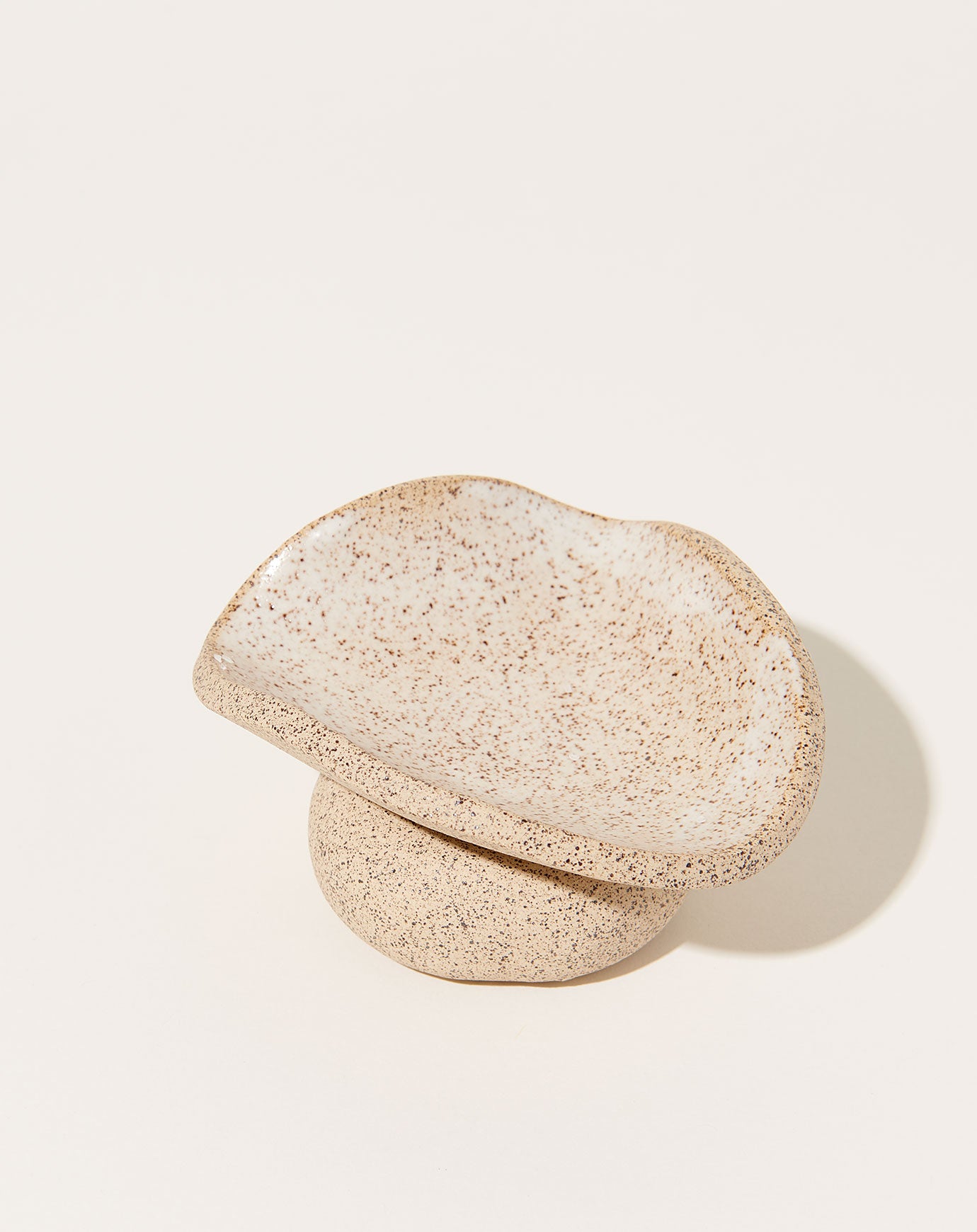 SIN Urch Salt Cellar in Speckled White