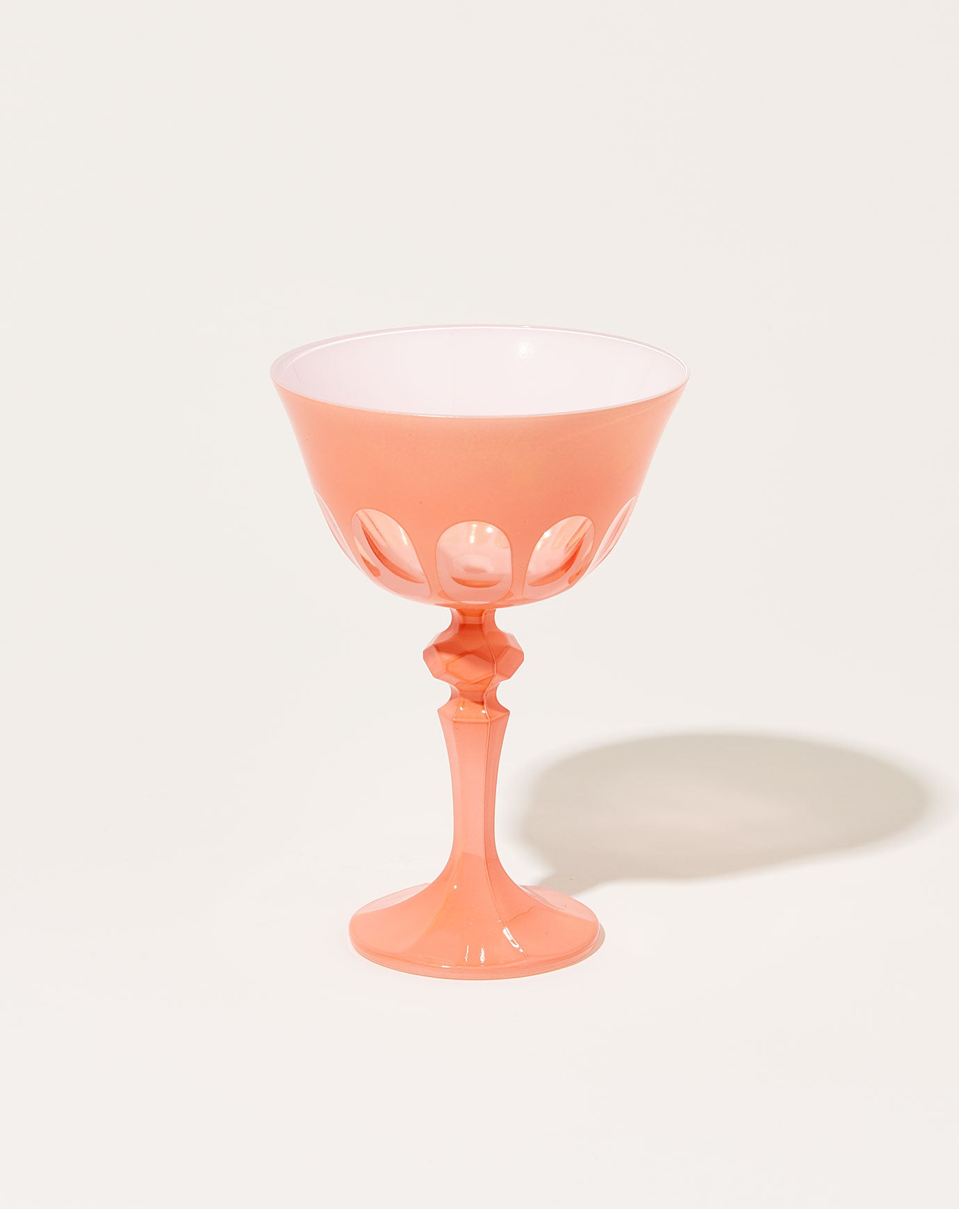 Sir Madam Rialto Glass Coupe Set in Salmon