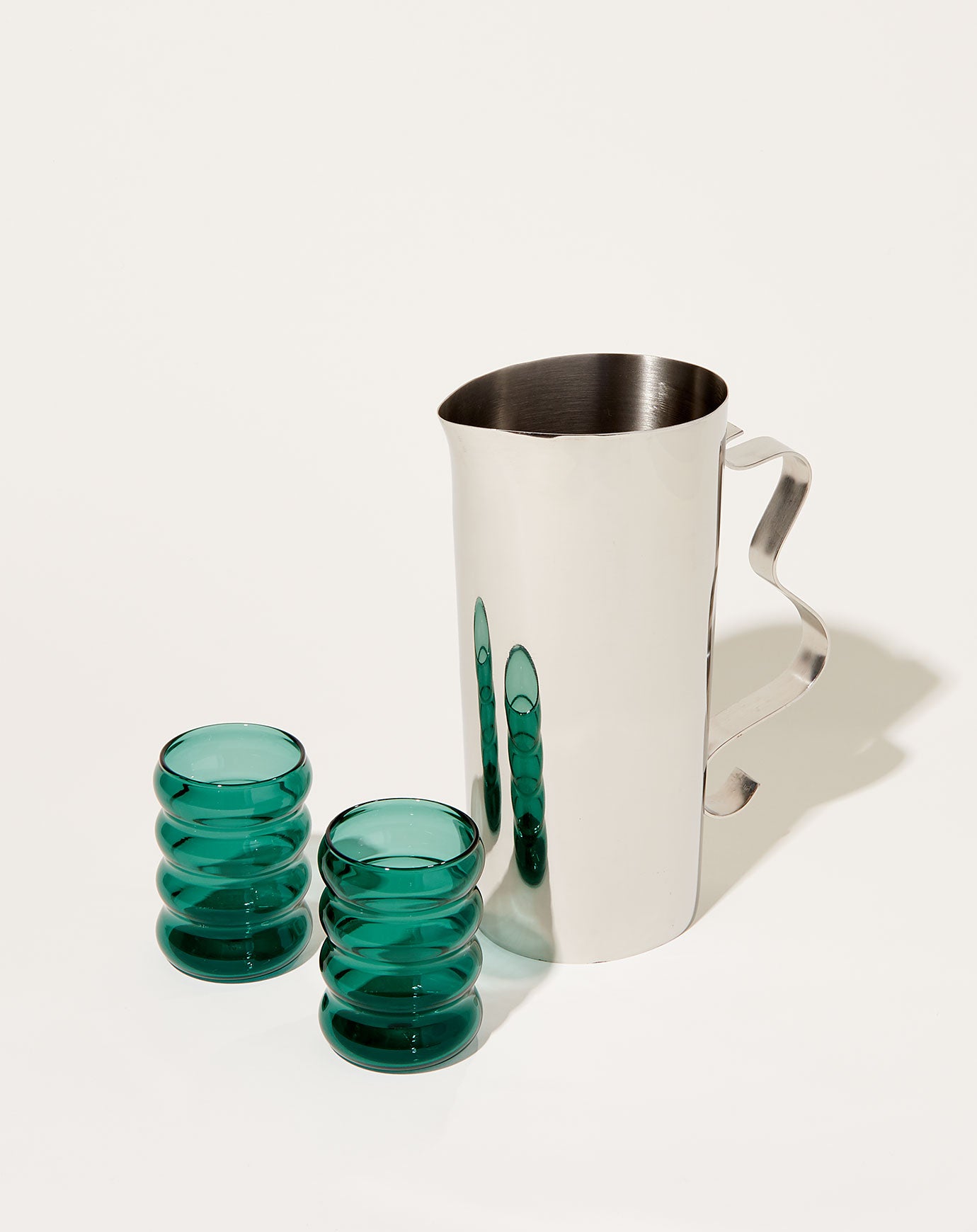Sophie Lou Jacobsen Squiggle Pitcher in Mirror Polish Stainless Steel