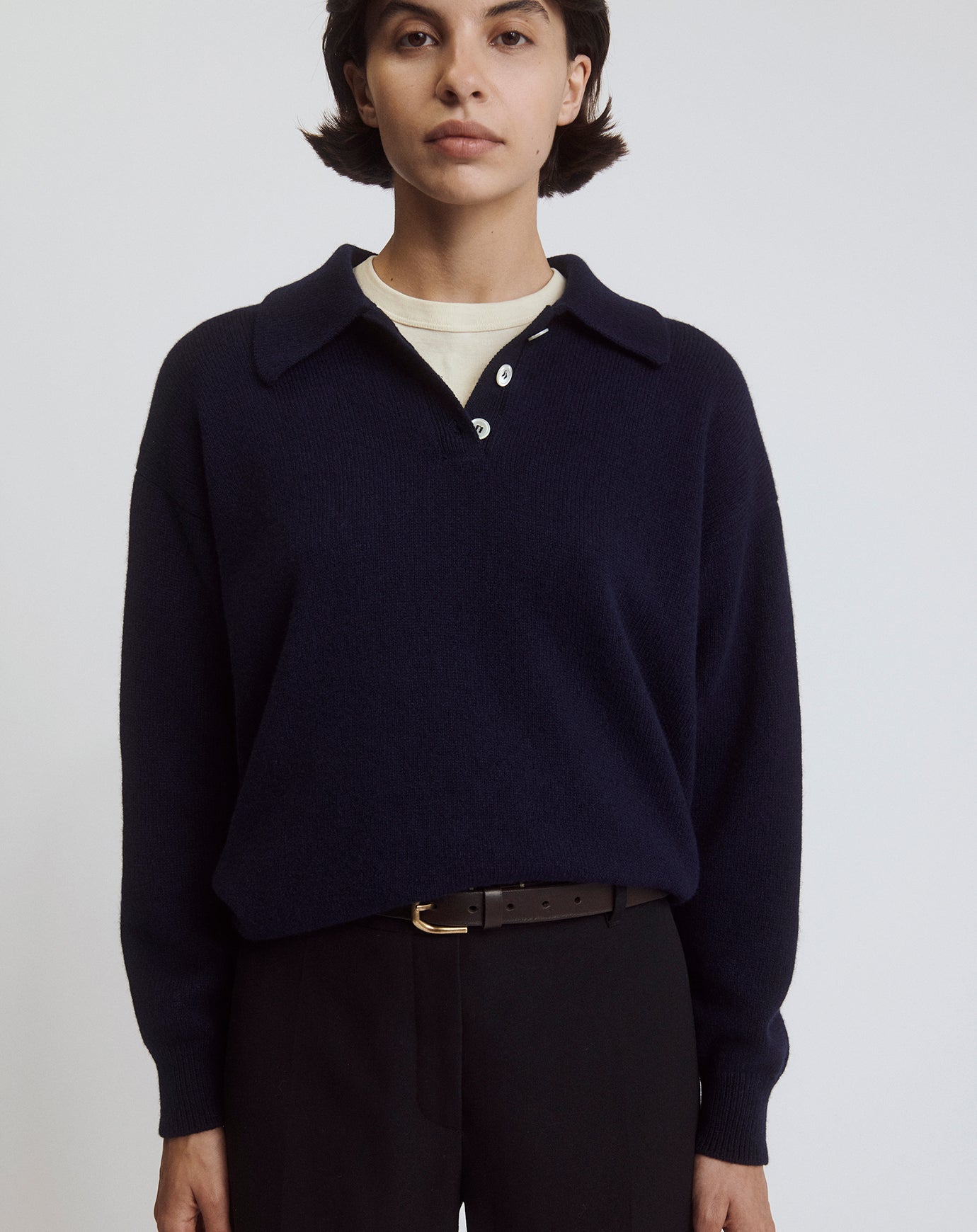 &Daughter Edith Polo Shirt in Navy