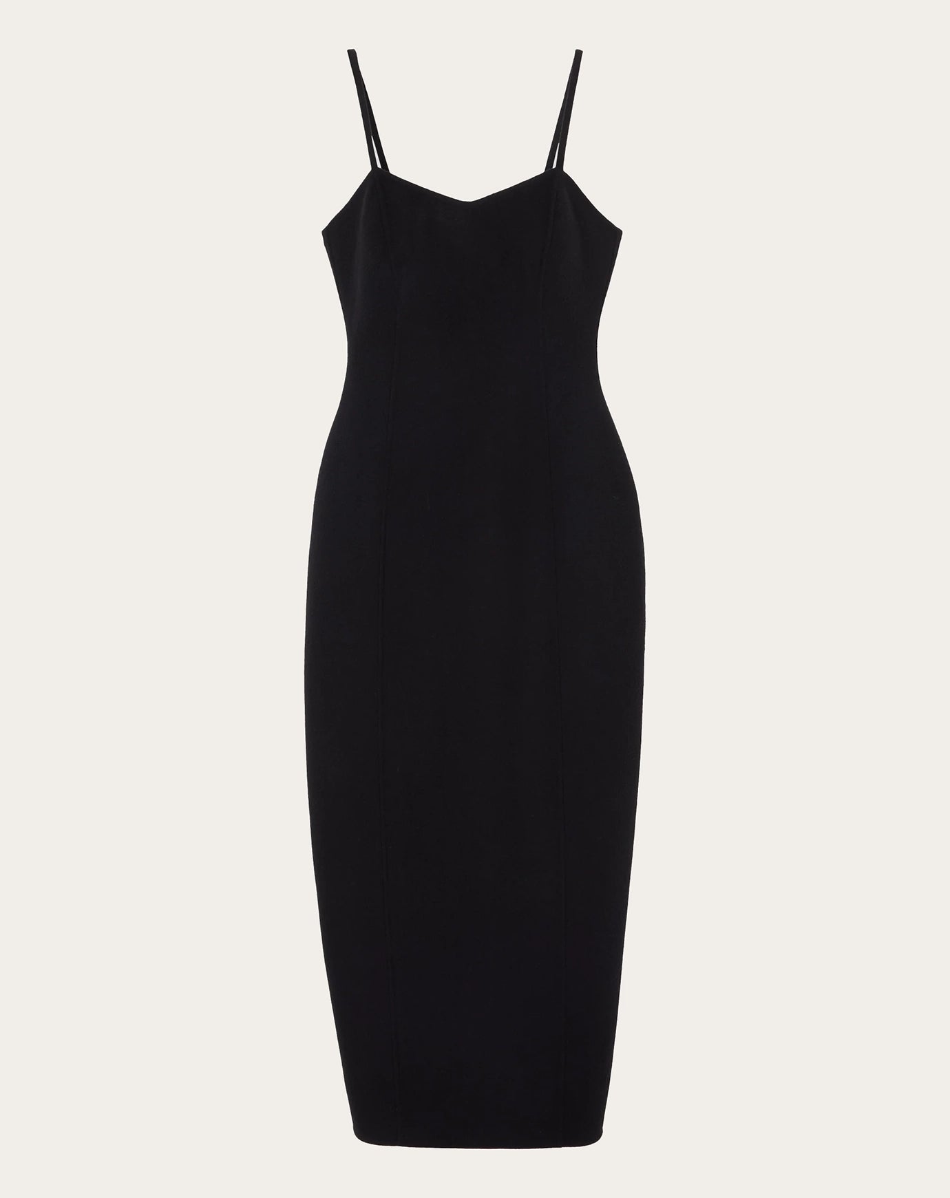 Róhe Sculptural Double-Faced Dress in Black