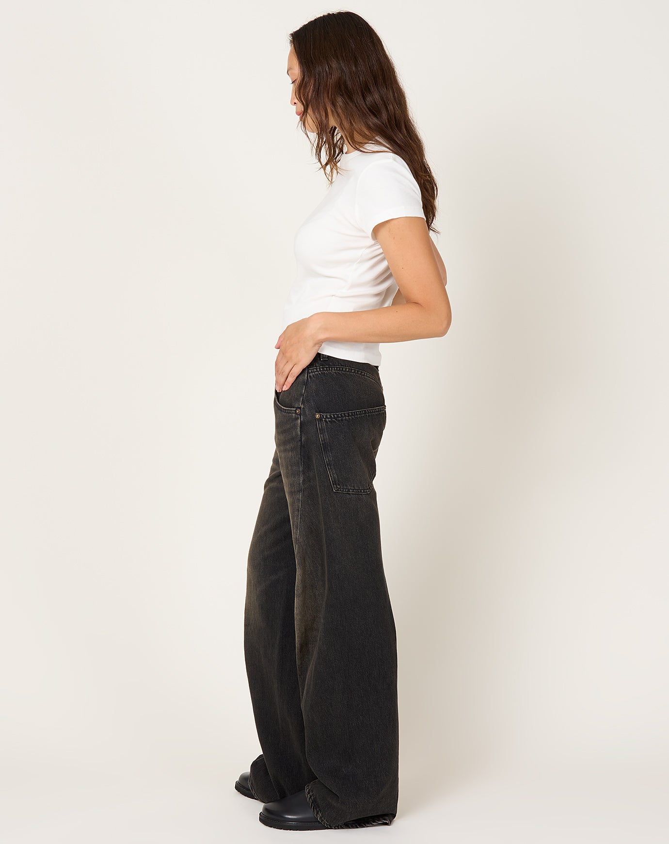 6397 Big Twisted Seam in Mineral Black