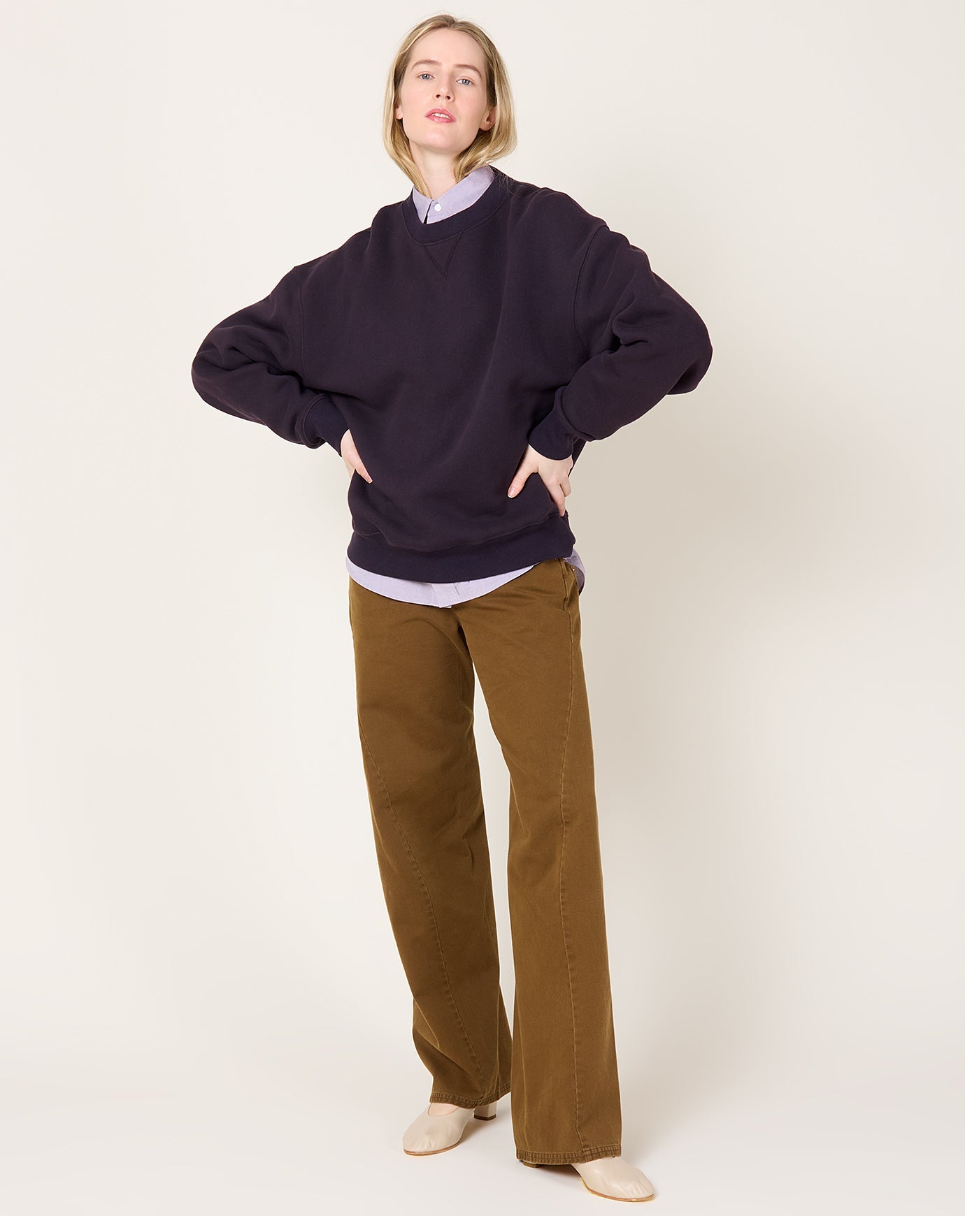 6397 Deb Sweatshirt in Deep Purple