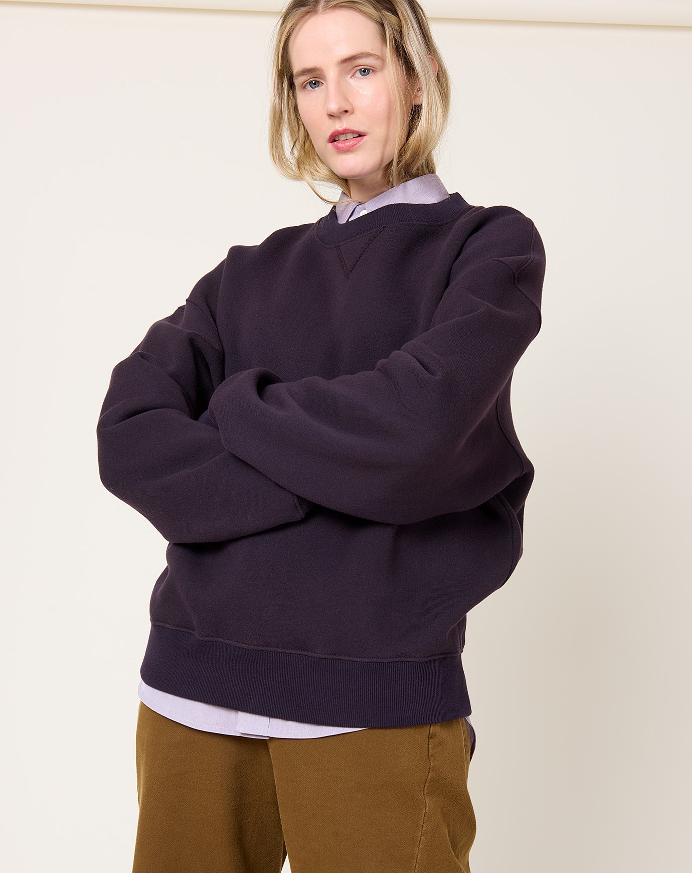 6397 Deb Sweatshirt in Deep Purple