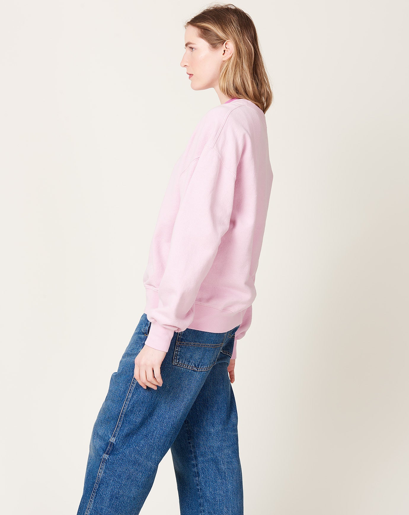 6397 Deb Sweatshirt in Pink Chalk