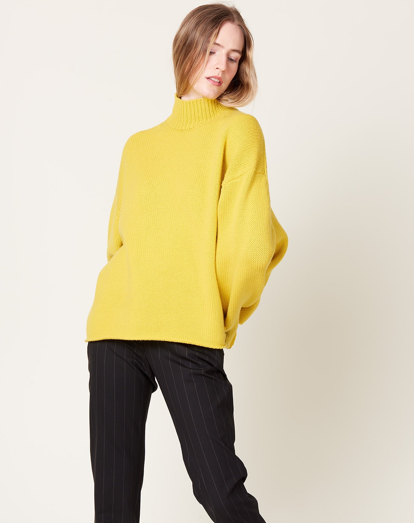 6397 Everyday Mockneck in Yellow