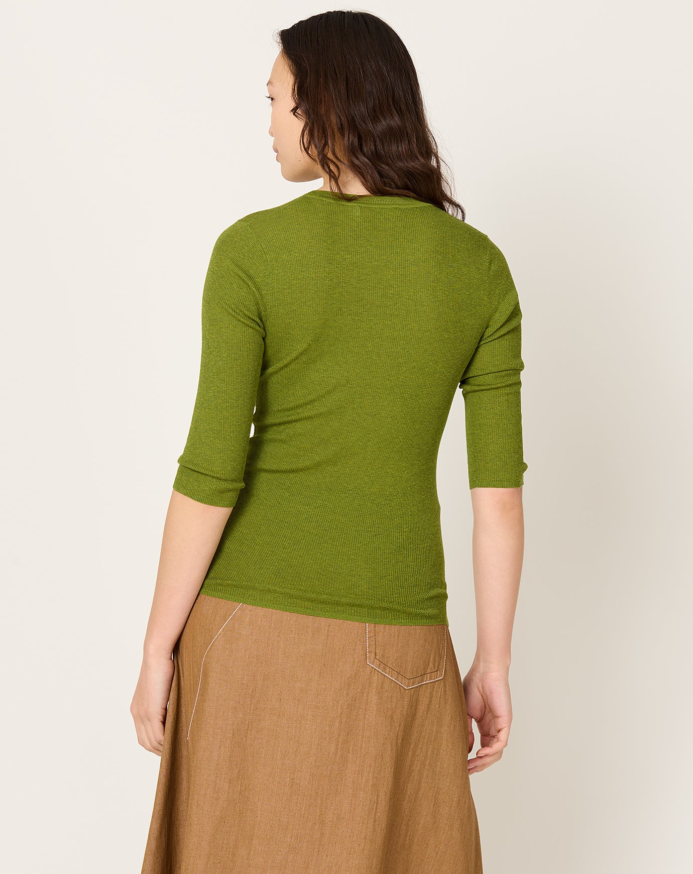 6397 Heirloom Elbow Tee in Asparagus