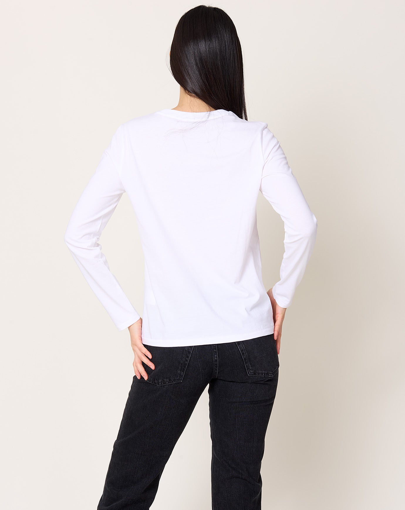 6397 L/S Mini Boy T in Optic White