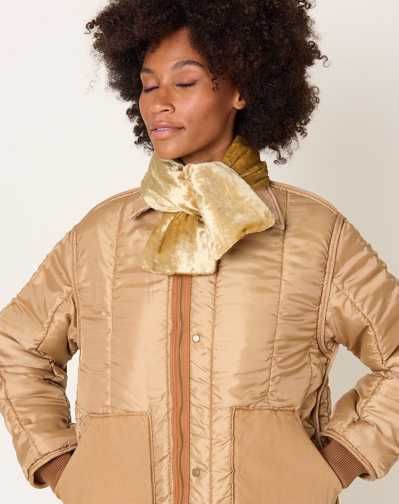 6397 Marker Scarf in Gold