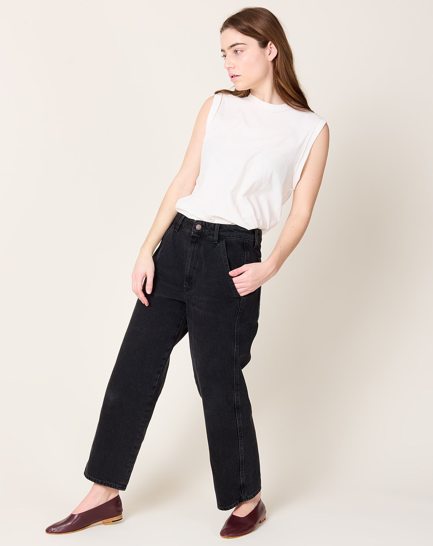 6397 Painter Jean in Faded Black