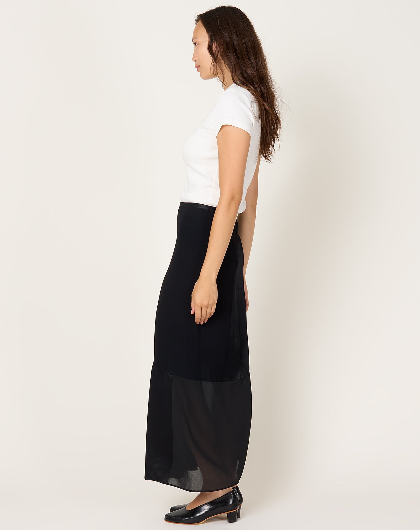 6397 Patchwork Skirt in Black