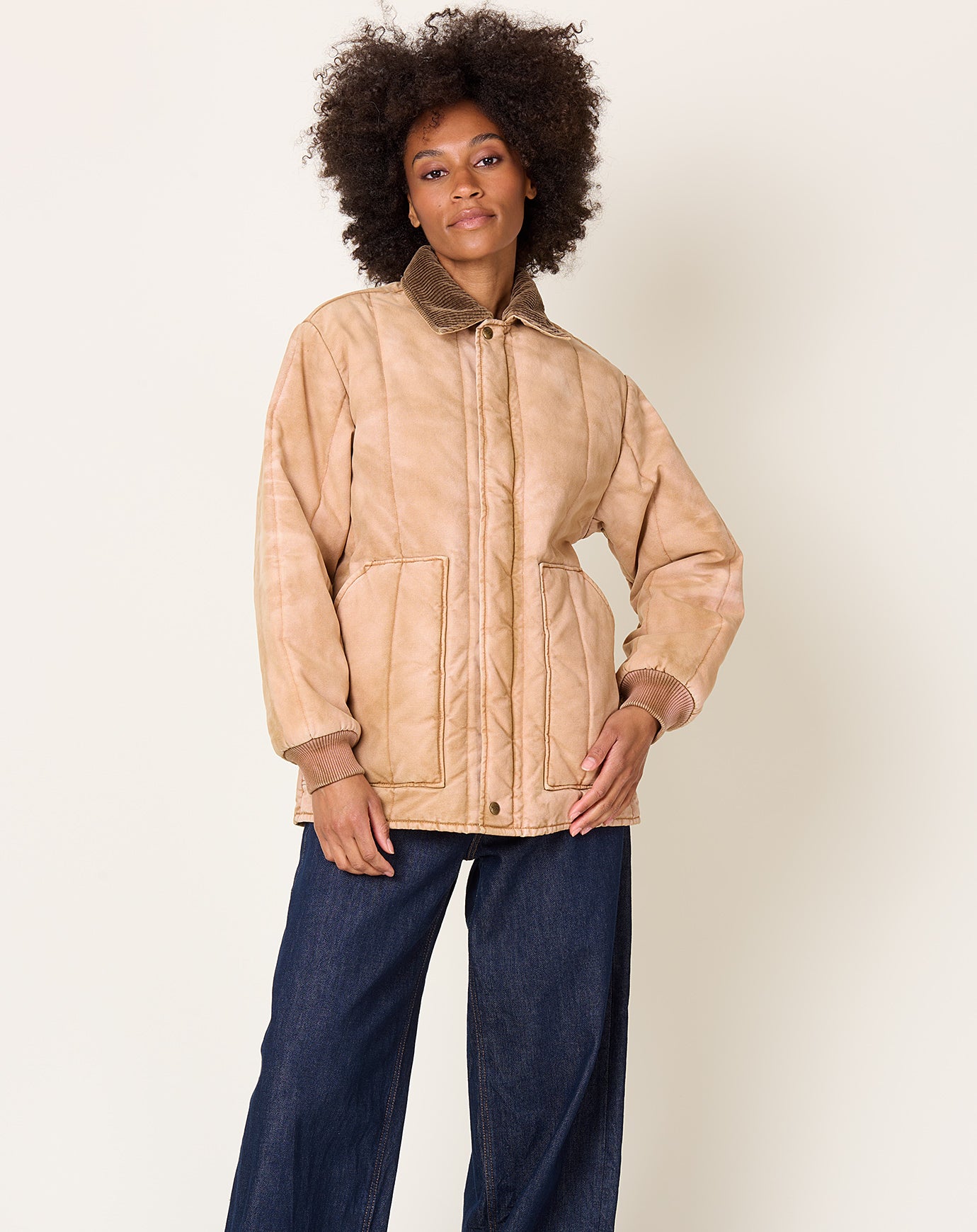 6397 Reversible Freezer Jacket in Red Oak
