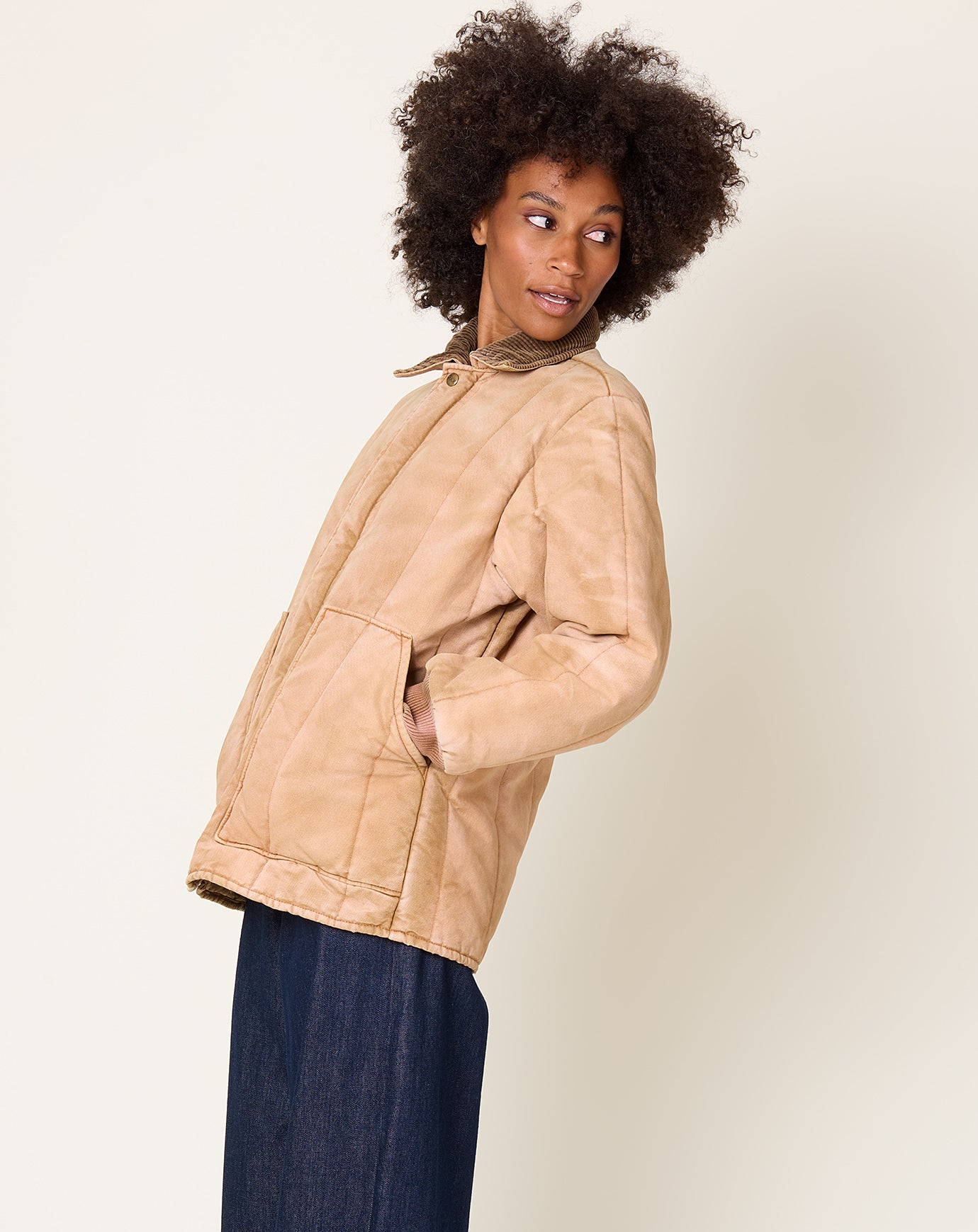 6397 Reversible Freezer Jacket in Red Oak