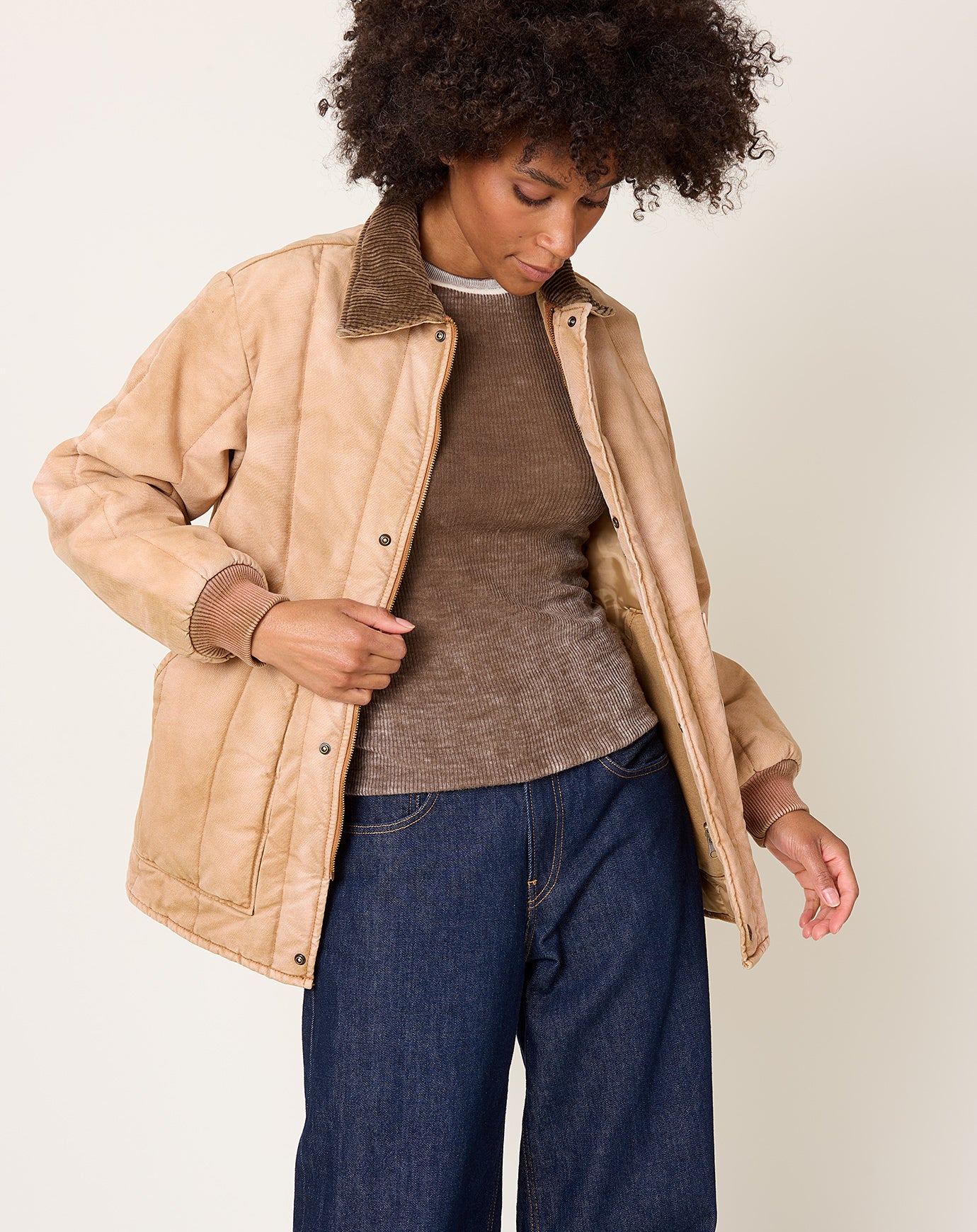 6397 Reversible Freezer Jacket in Red Oak