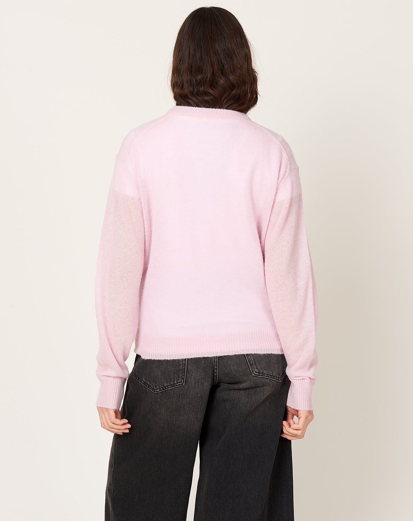 6397 Sheer Crew Neck in Abalone