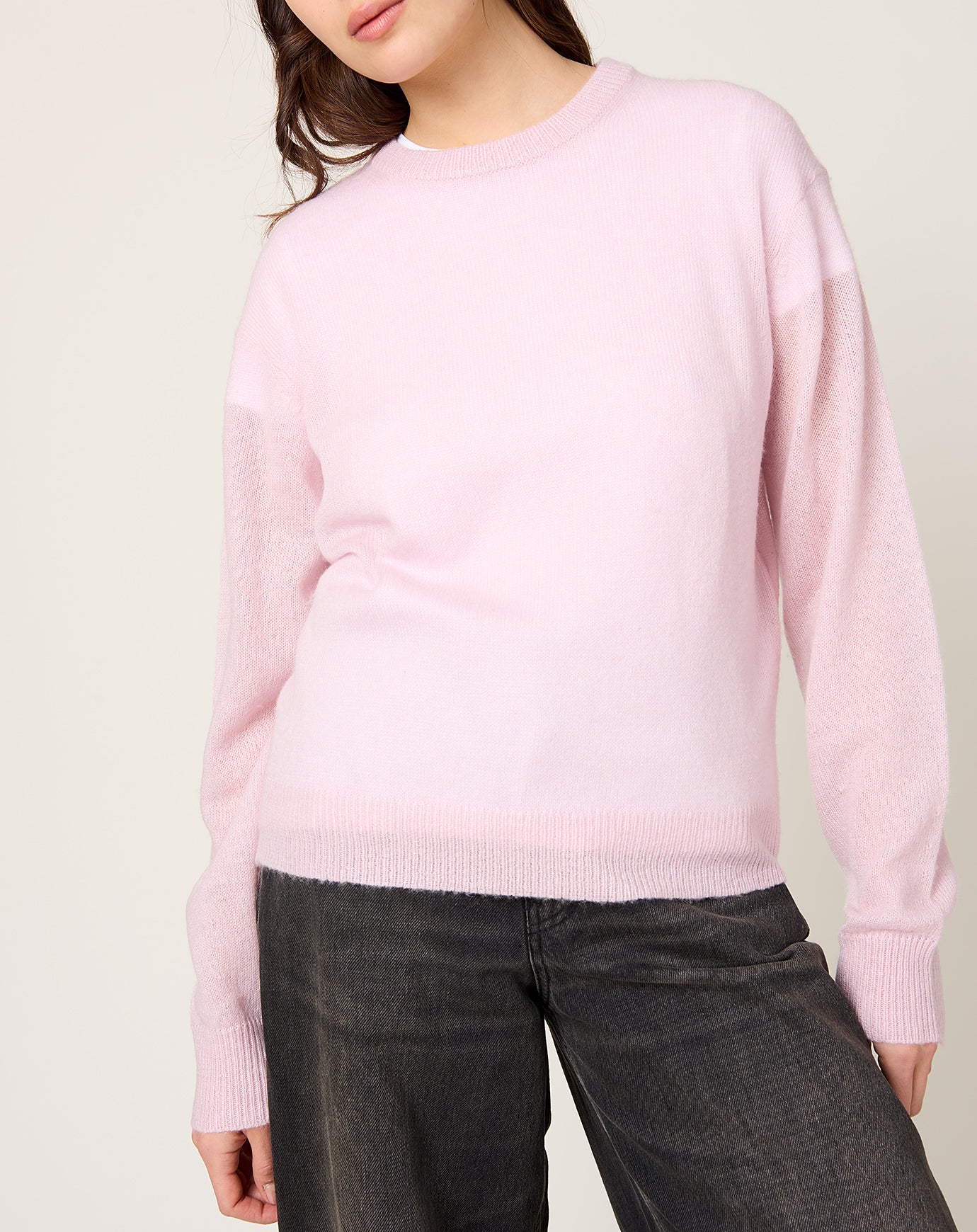 6397 Sheer Crew Neck in Abalone