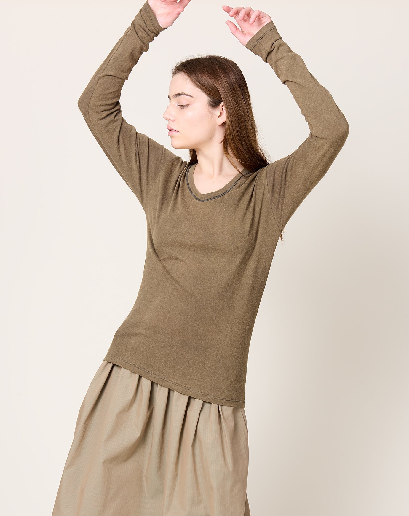 6397 Sunbleached LS T in Army