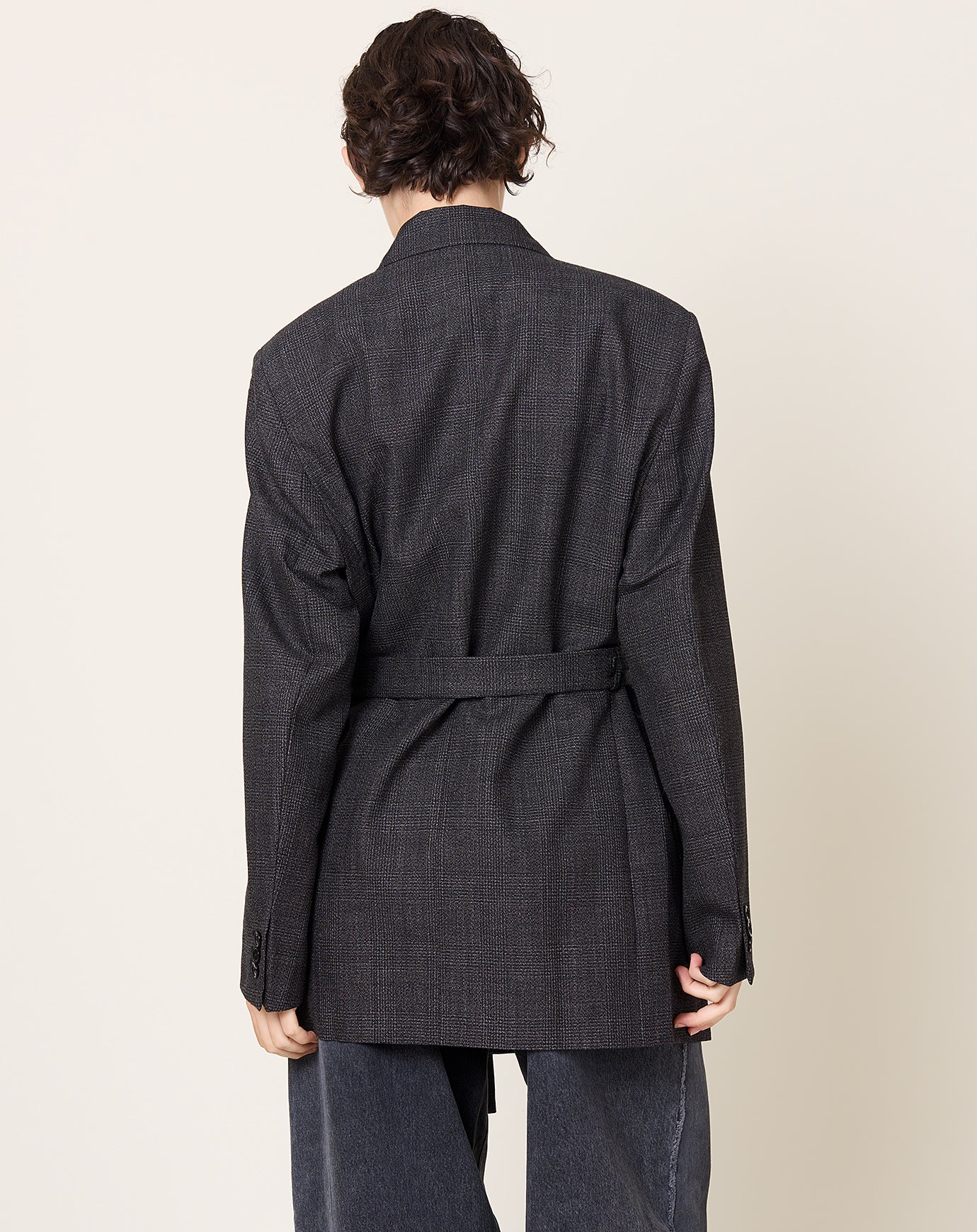 6397 Tailored Robe Blazer in Graphite