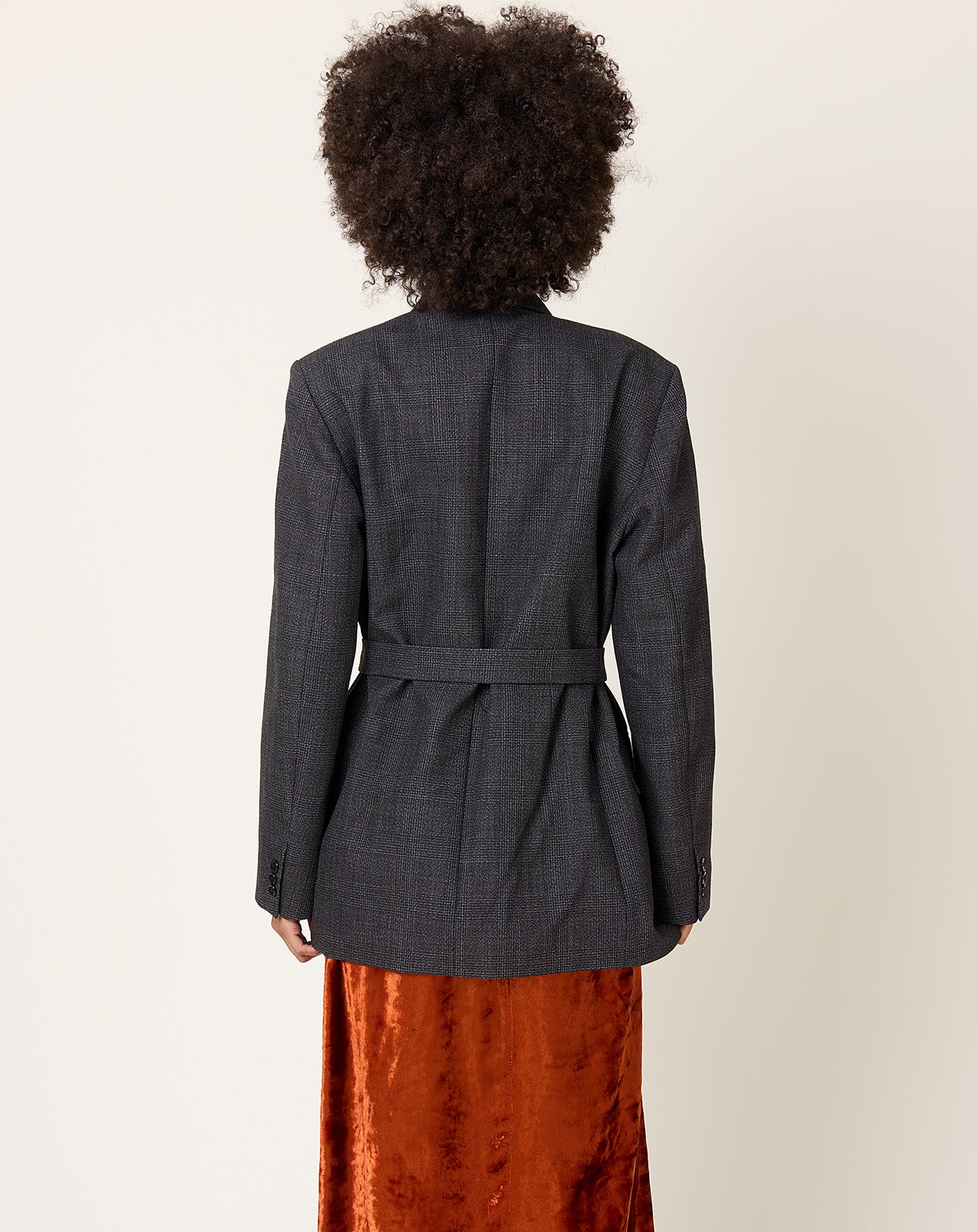 6397 Tailored Robe Blazer in Graphite