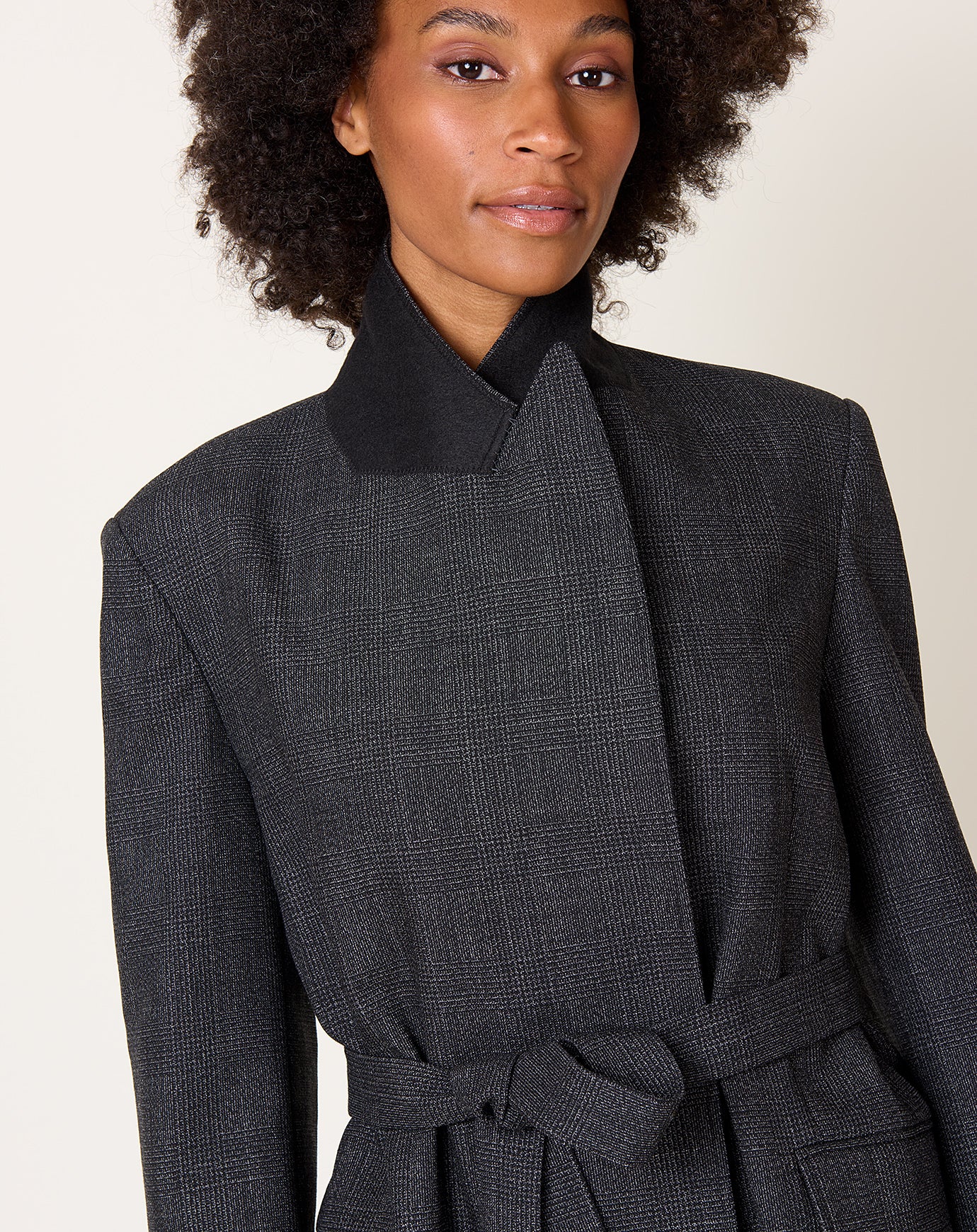 6397 Tailored Robe Blazer in Graphite